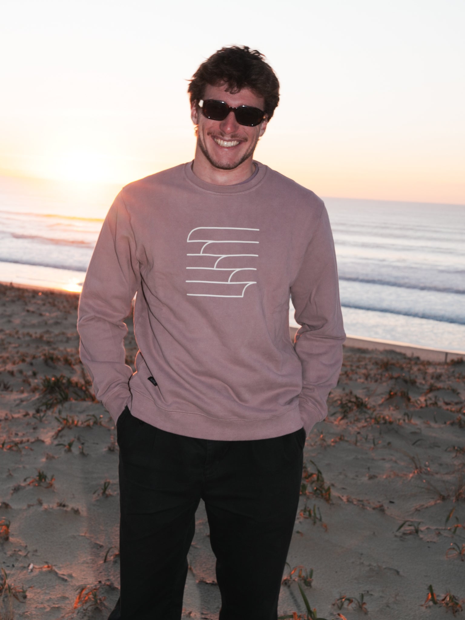 Sweat Homme Curl Framboise