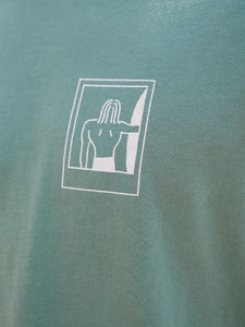 Heavy POLAROID Vert - T-shirt en coton biologique