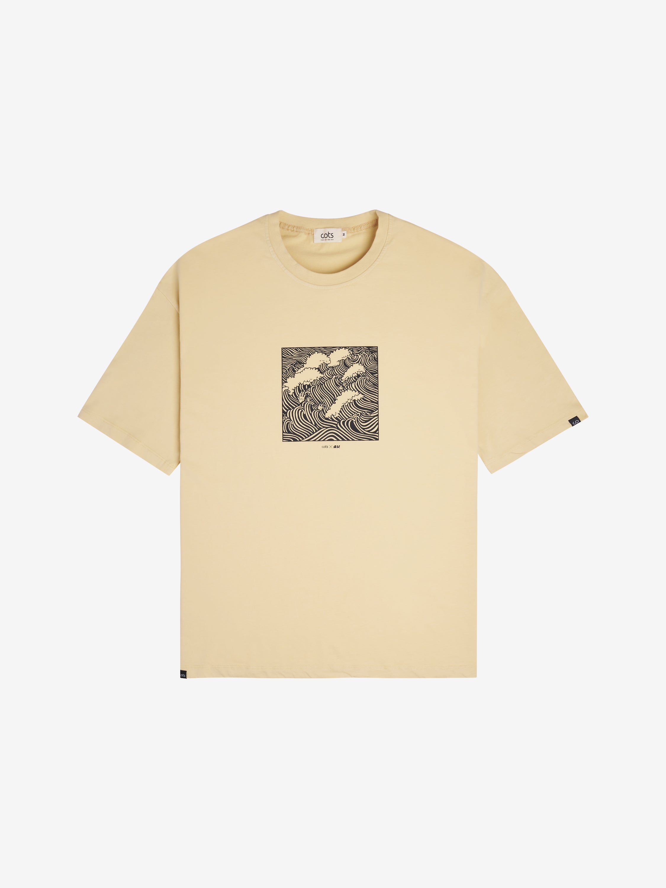 AK WAVES BOXY T-shirt jaune