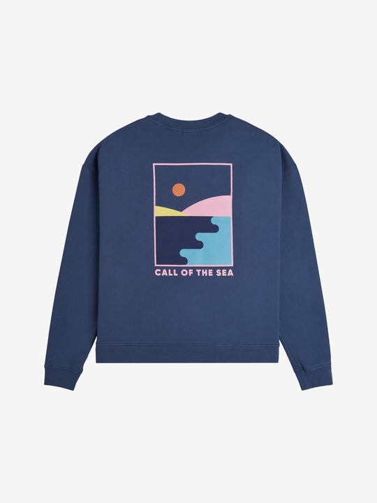 BAY Sweat raglan blue femme