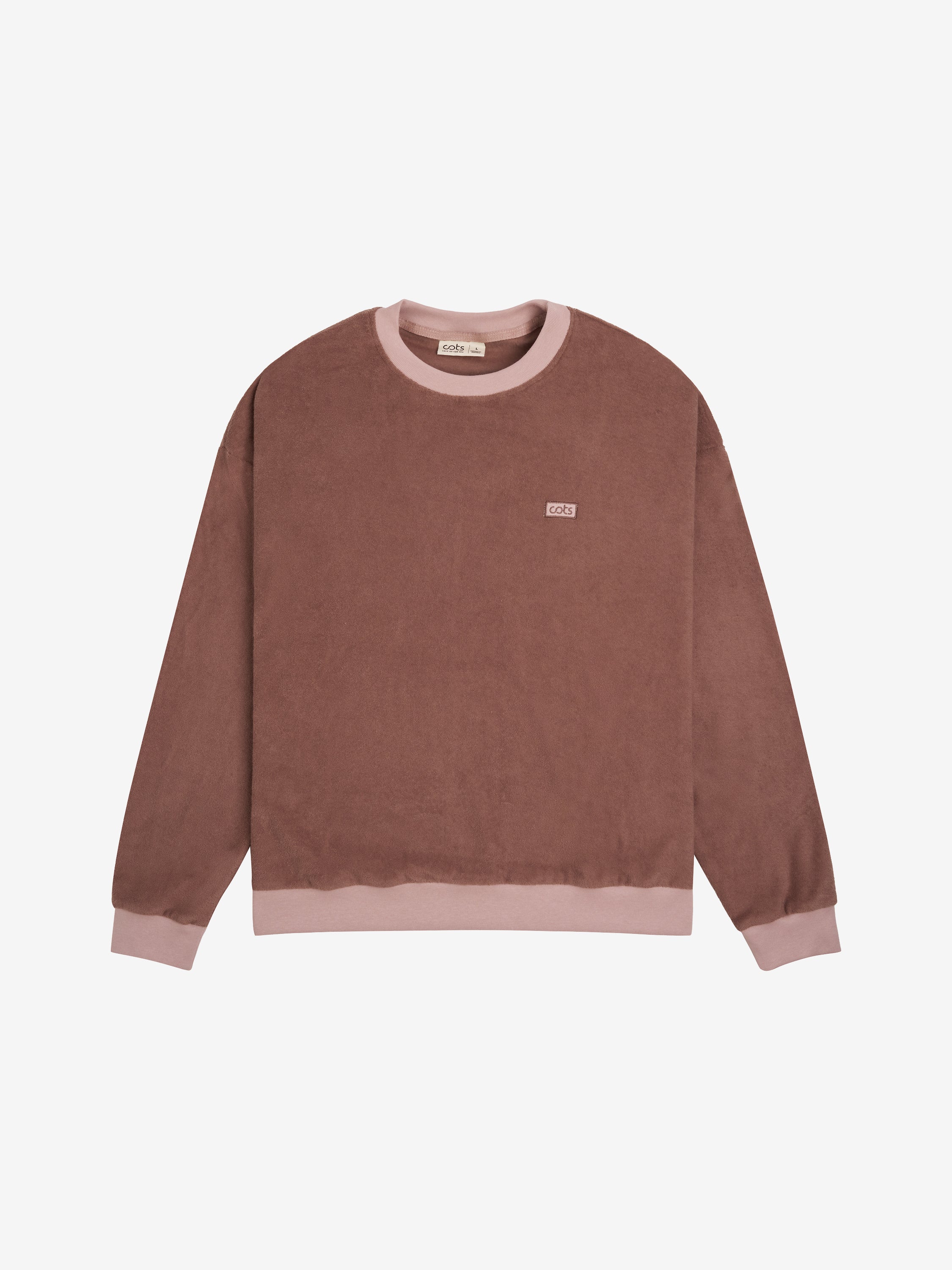 EPONGE Sweat raglan terra cotta femme
