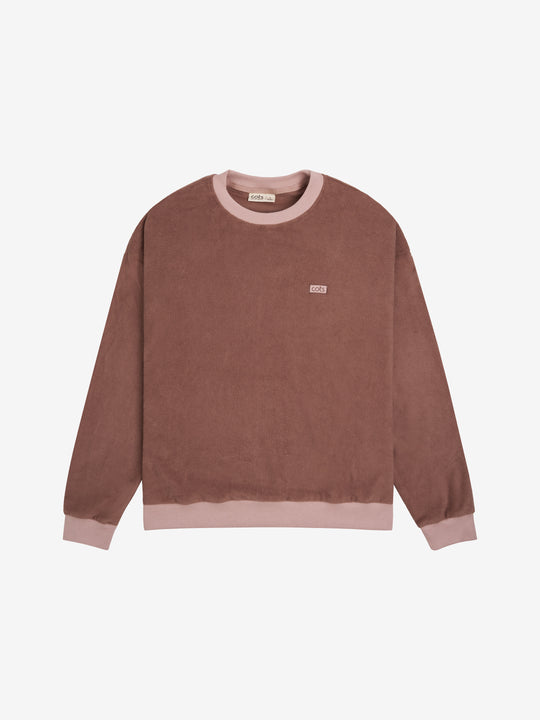 EPONGE Sweat raglan terra cotta femme