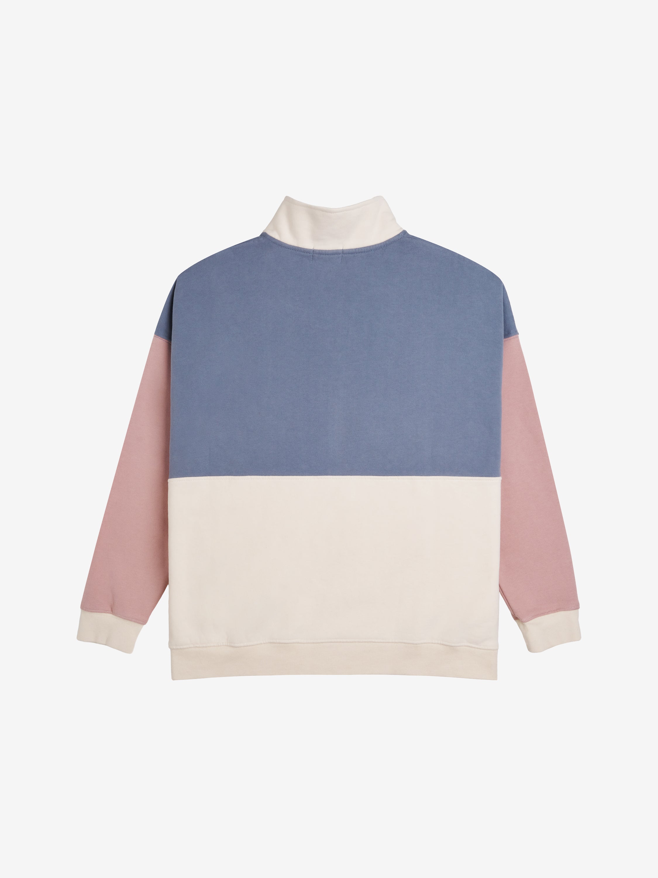 COTS Quarter-zip beige / rose / blue femme