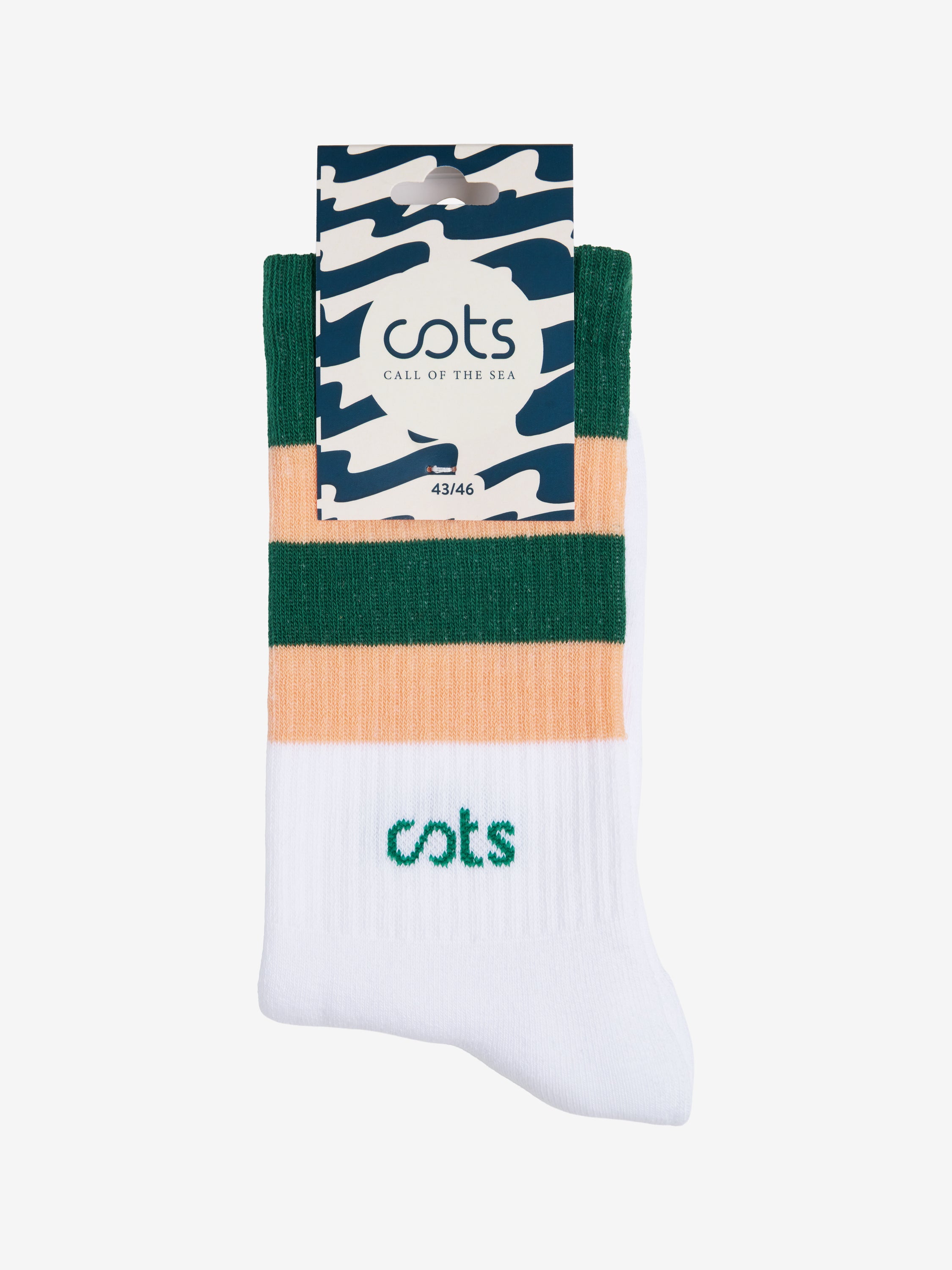 COTS Socks vert fôret orange