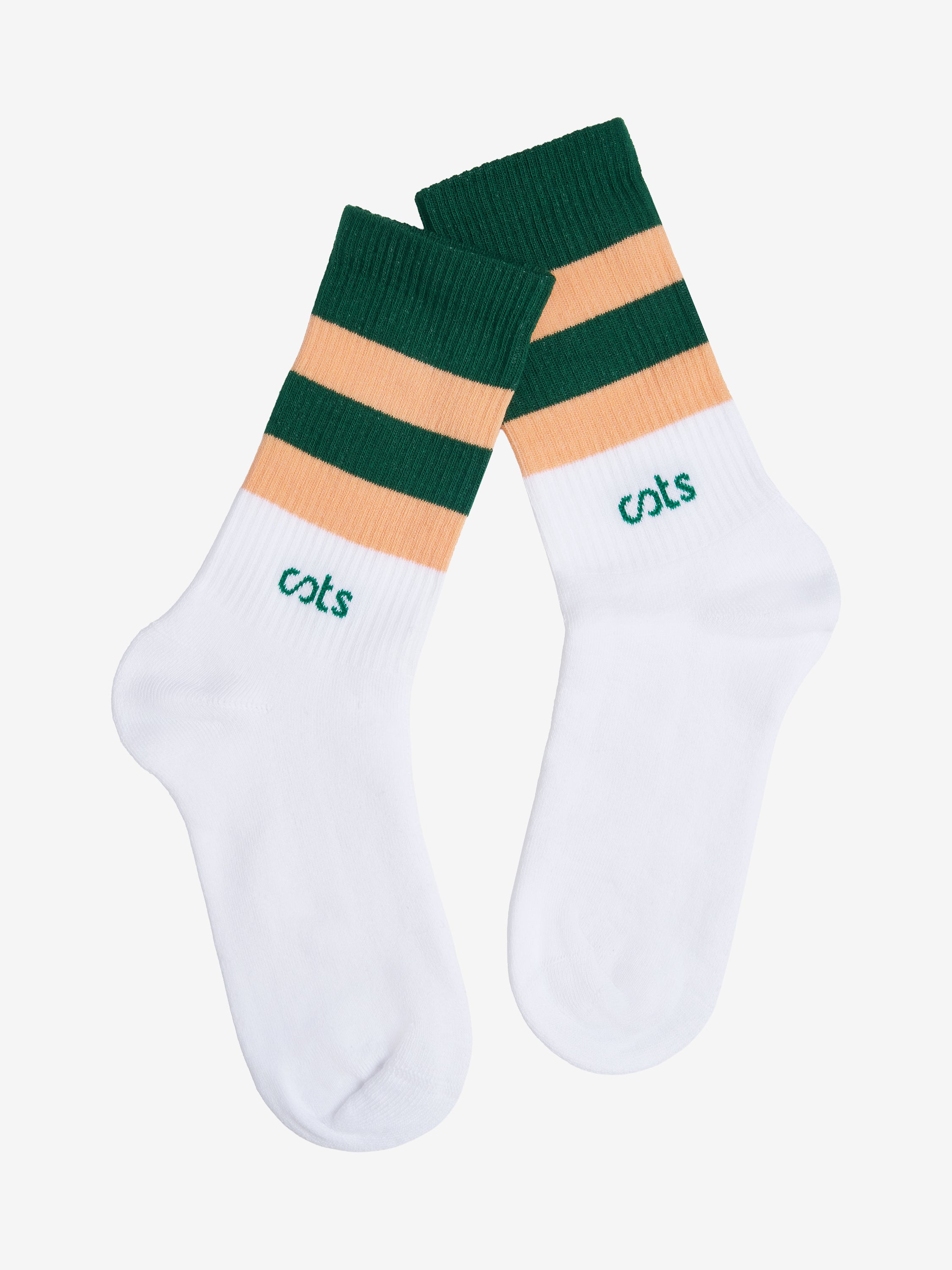 COTS Socks vert fôret orange