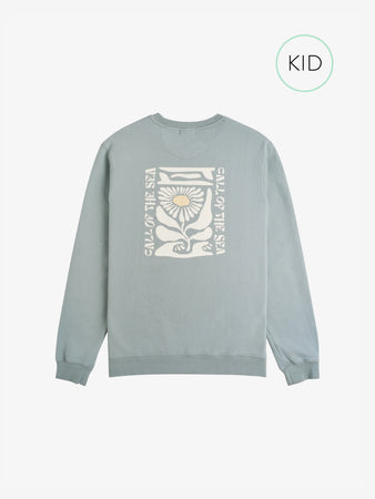 FLOWER Sweat steel blue Kids