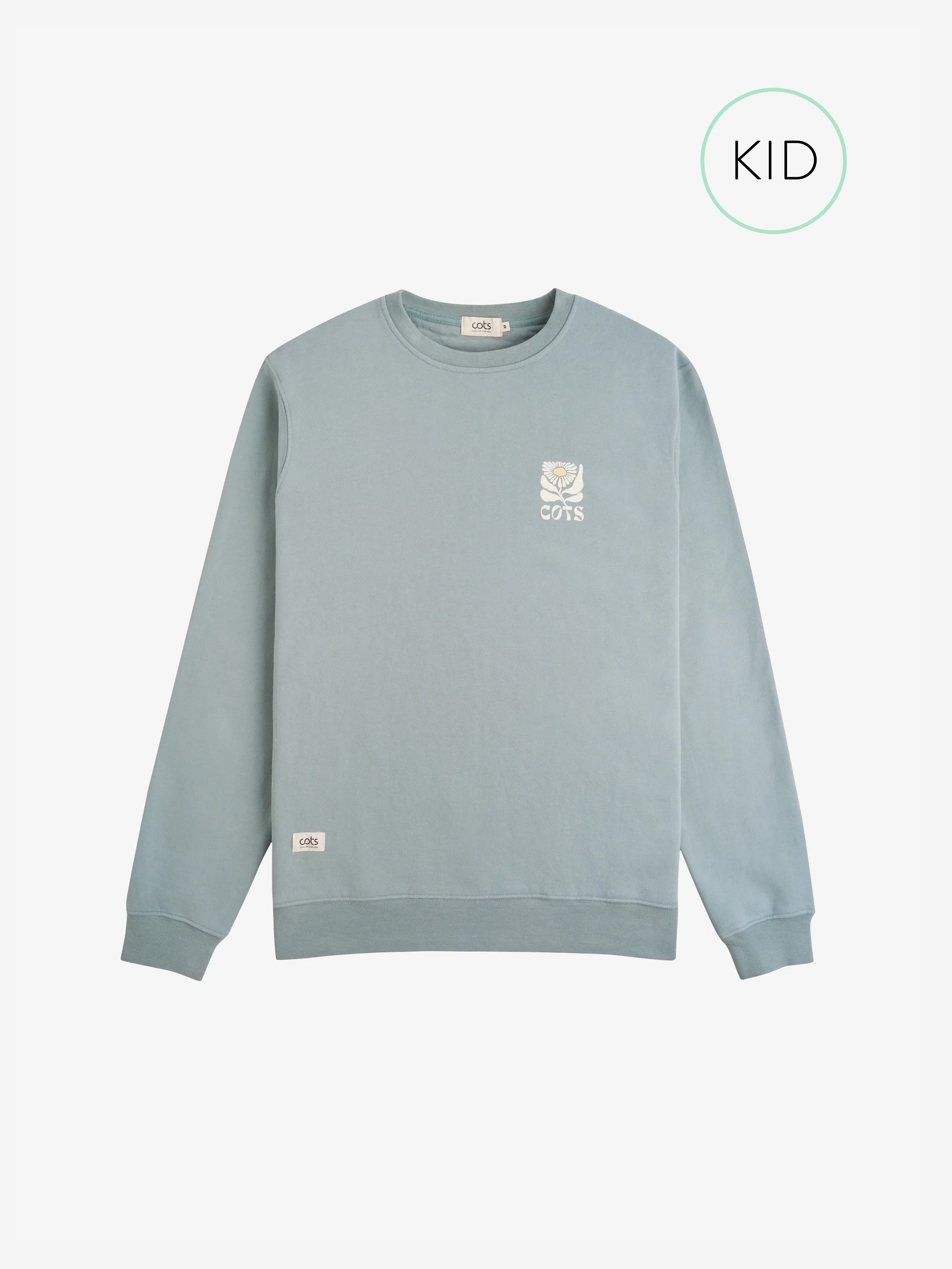 FLOWER Sweat steel blue Kids