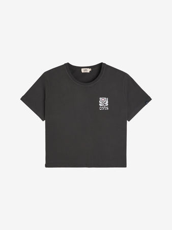 FLOWER T-shirt anthracite femme