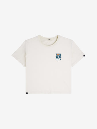 FLOWER T-shirt beige femme
