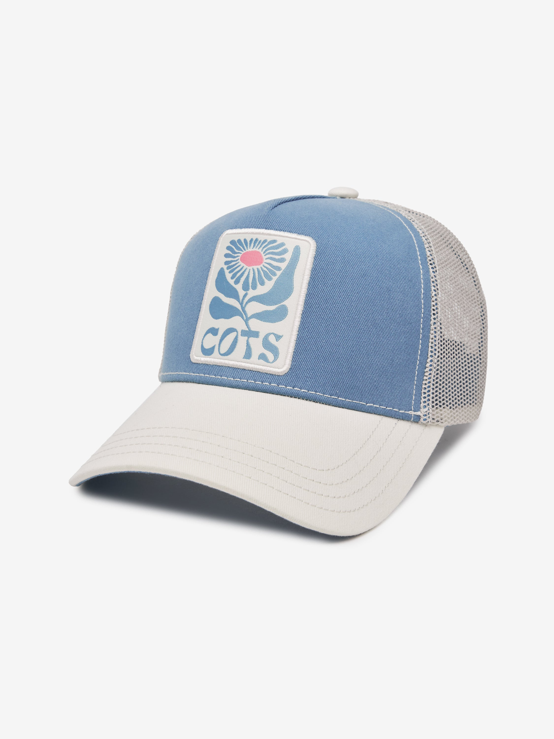 FLOWER Casquette trucker bleu