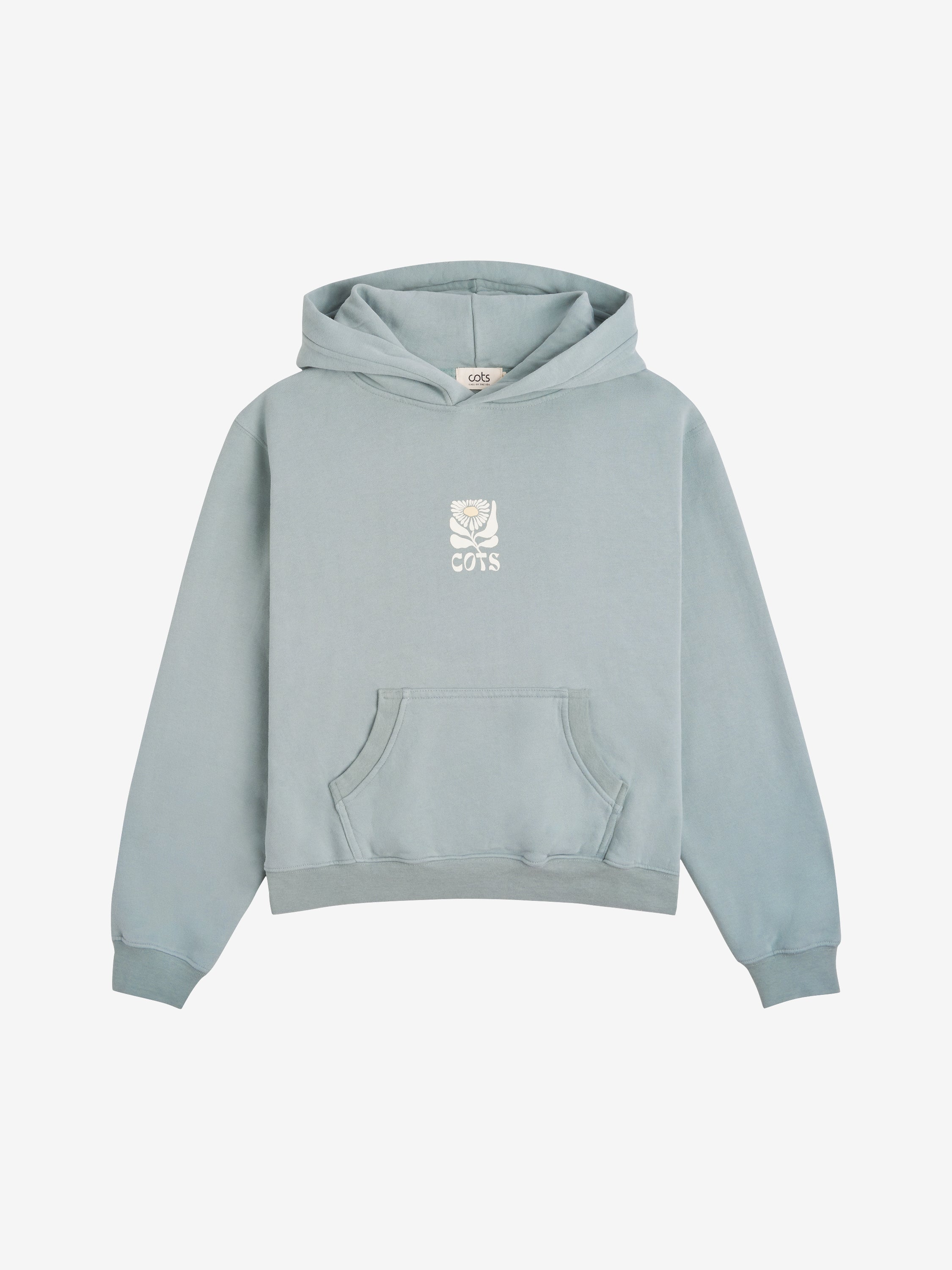 FLOWER Hoodie steel blue femme