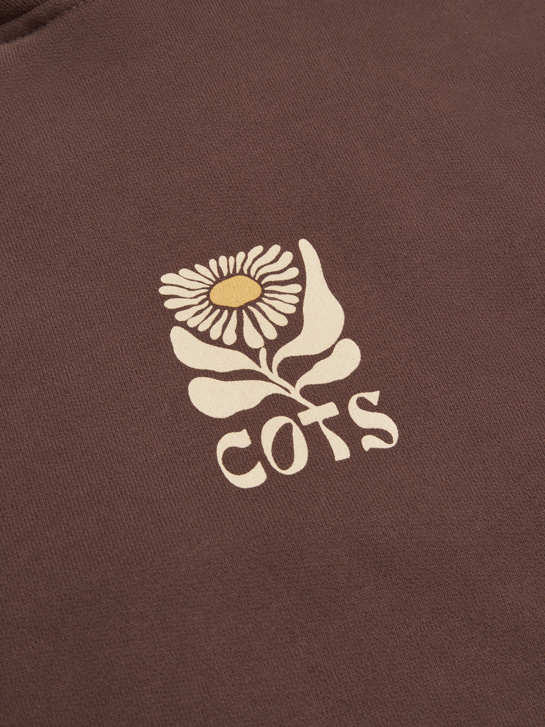 FLOWER Hoodie marron