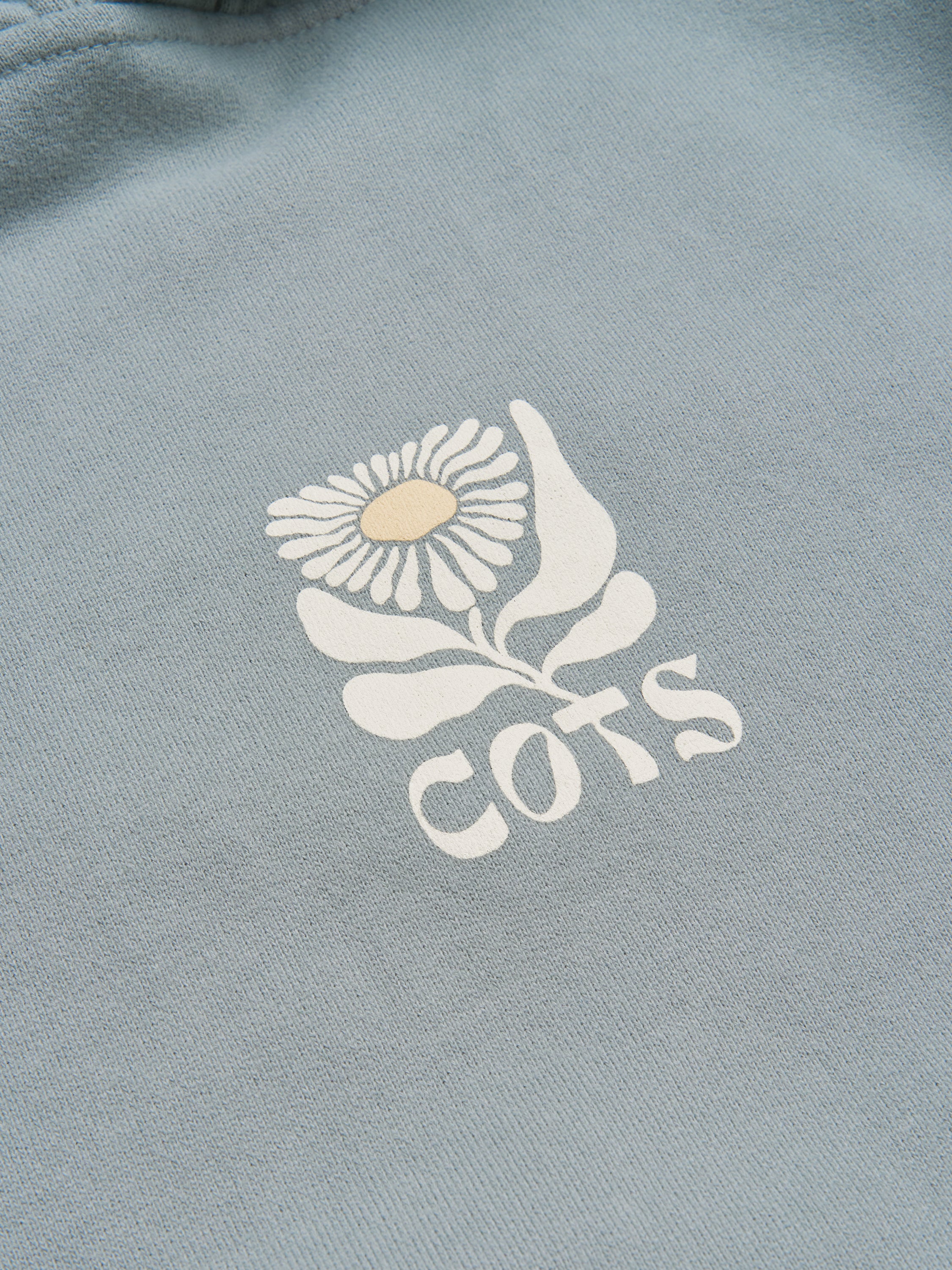 FLOWER Hoodie Steel blue