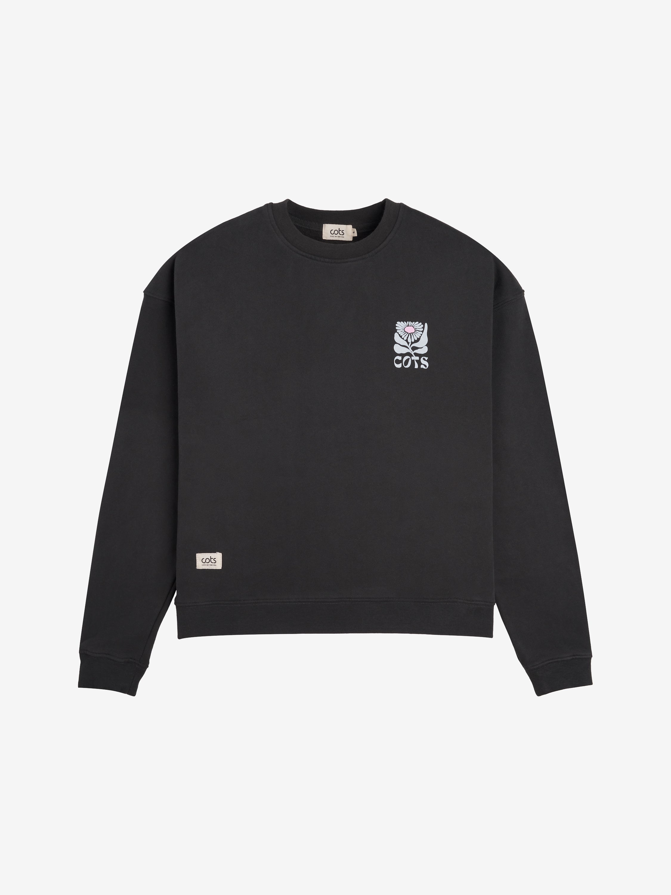 FLOWER Sweat raglan anthracite femme