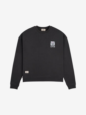 FLOWER Sweat raglan anthracite femme