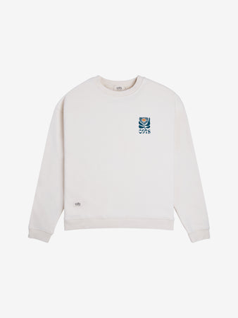 FLOWER Sweat raglan beige femme