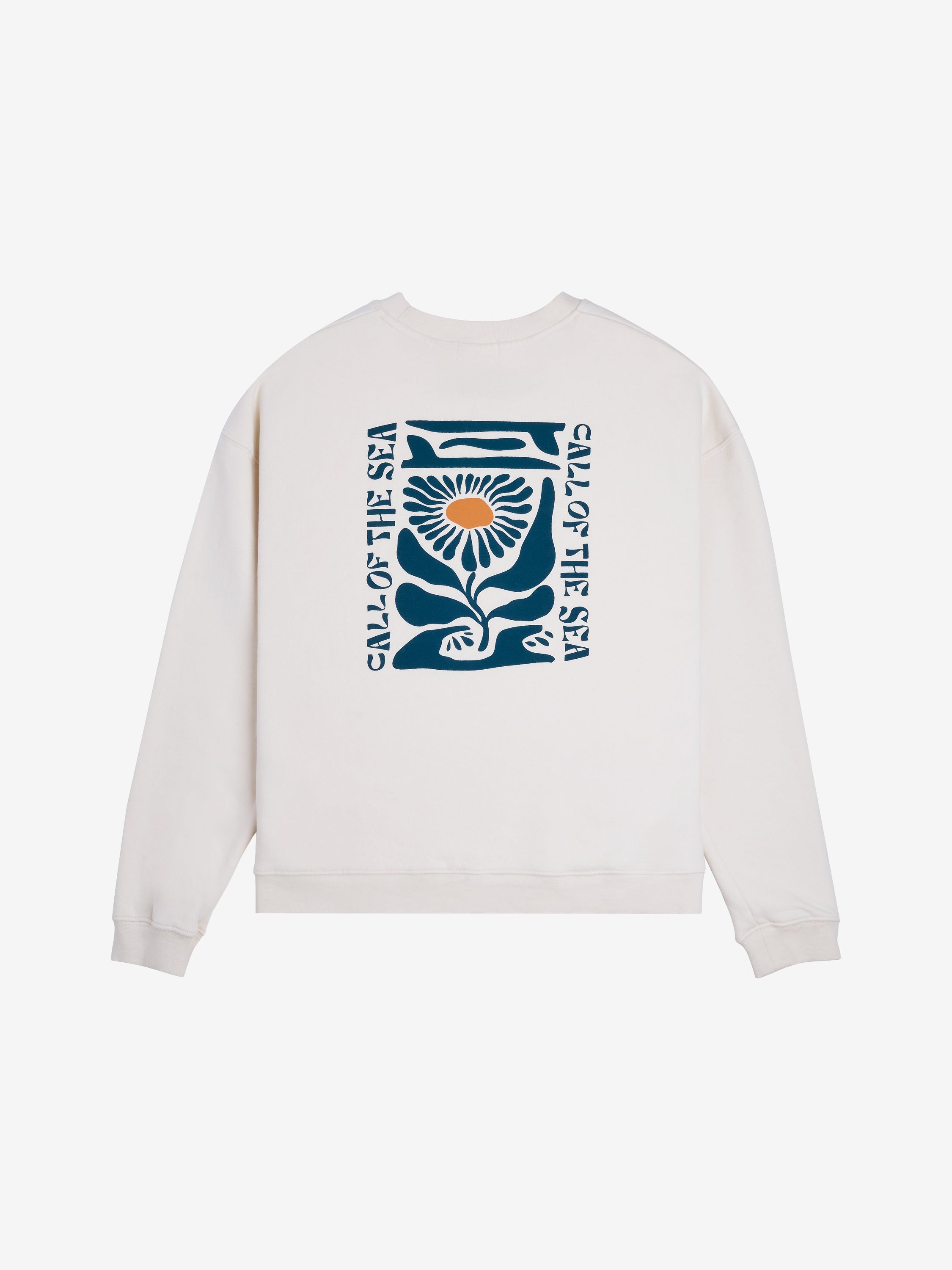 FLOWER Sweat raglan beige femme