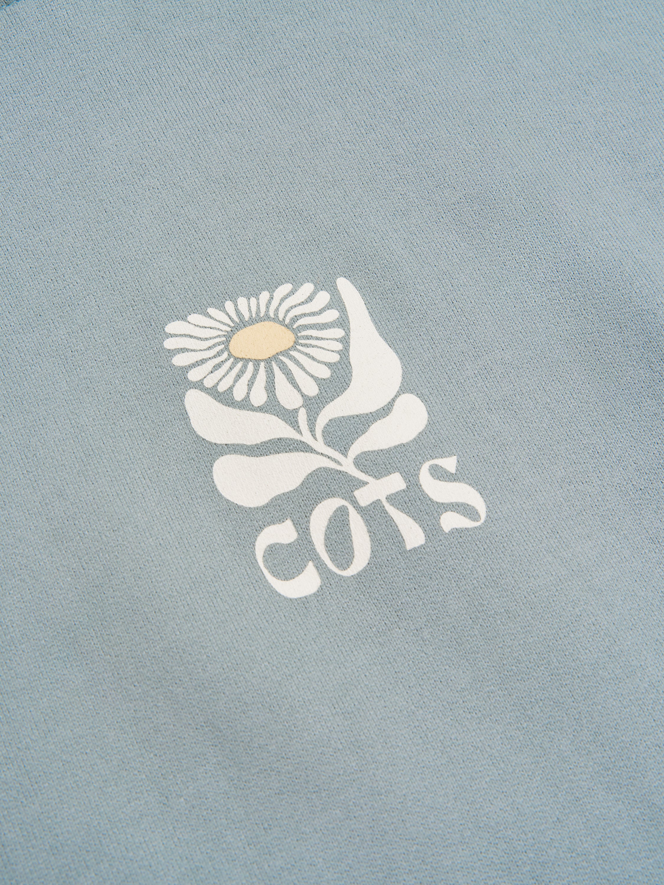FLOWER Sweat raglan steel blue femme