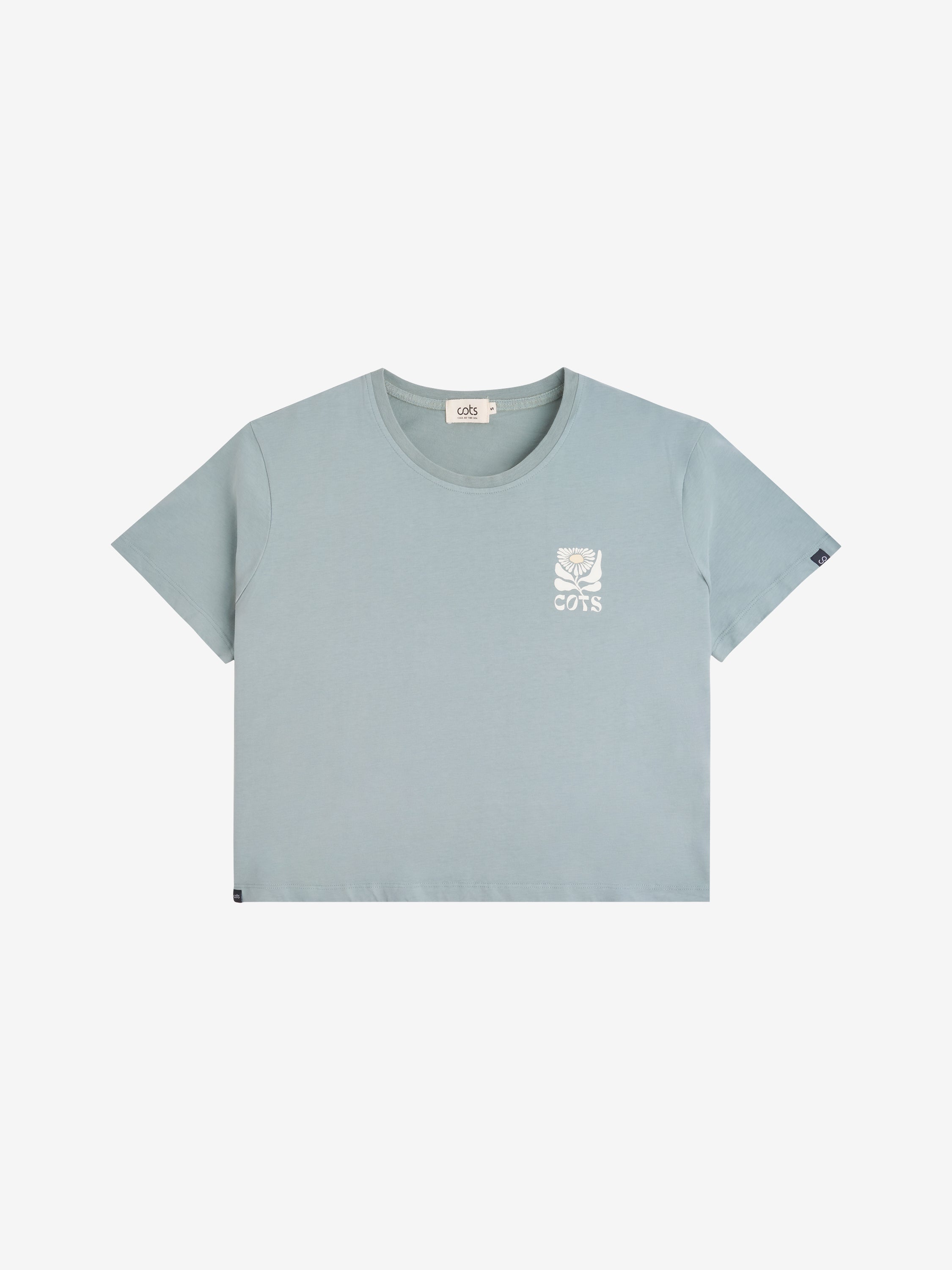 FLOWER T-shirt steel blue femme