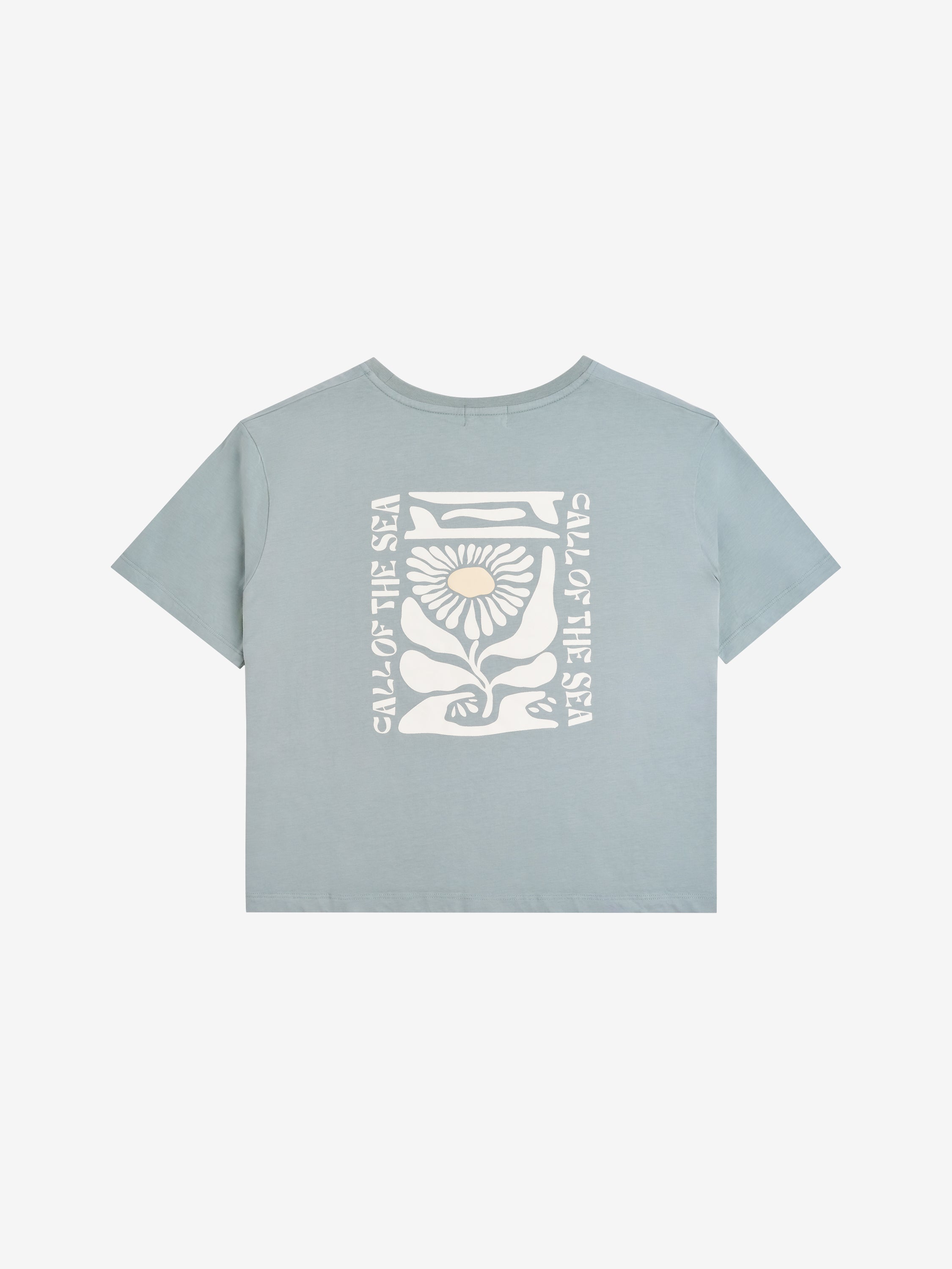 FLOWER T-shirt steel blue femme