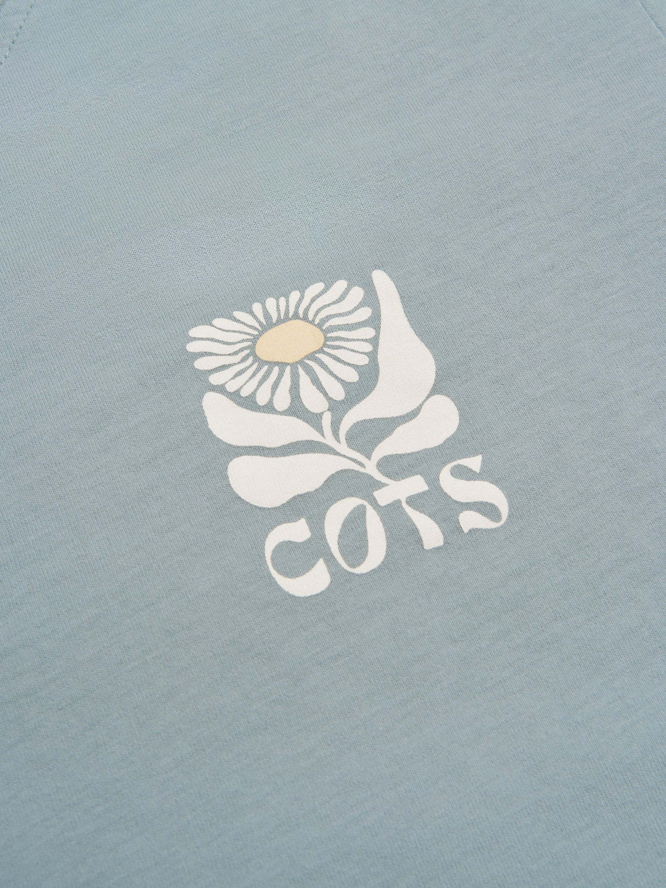 FLOWER T-shirt steel blue femme