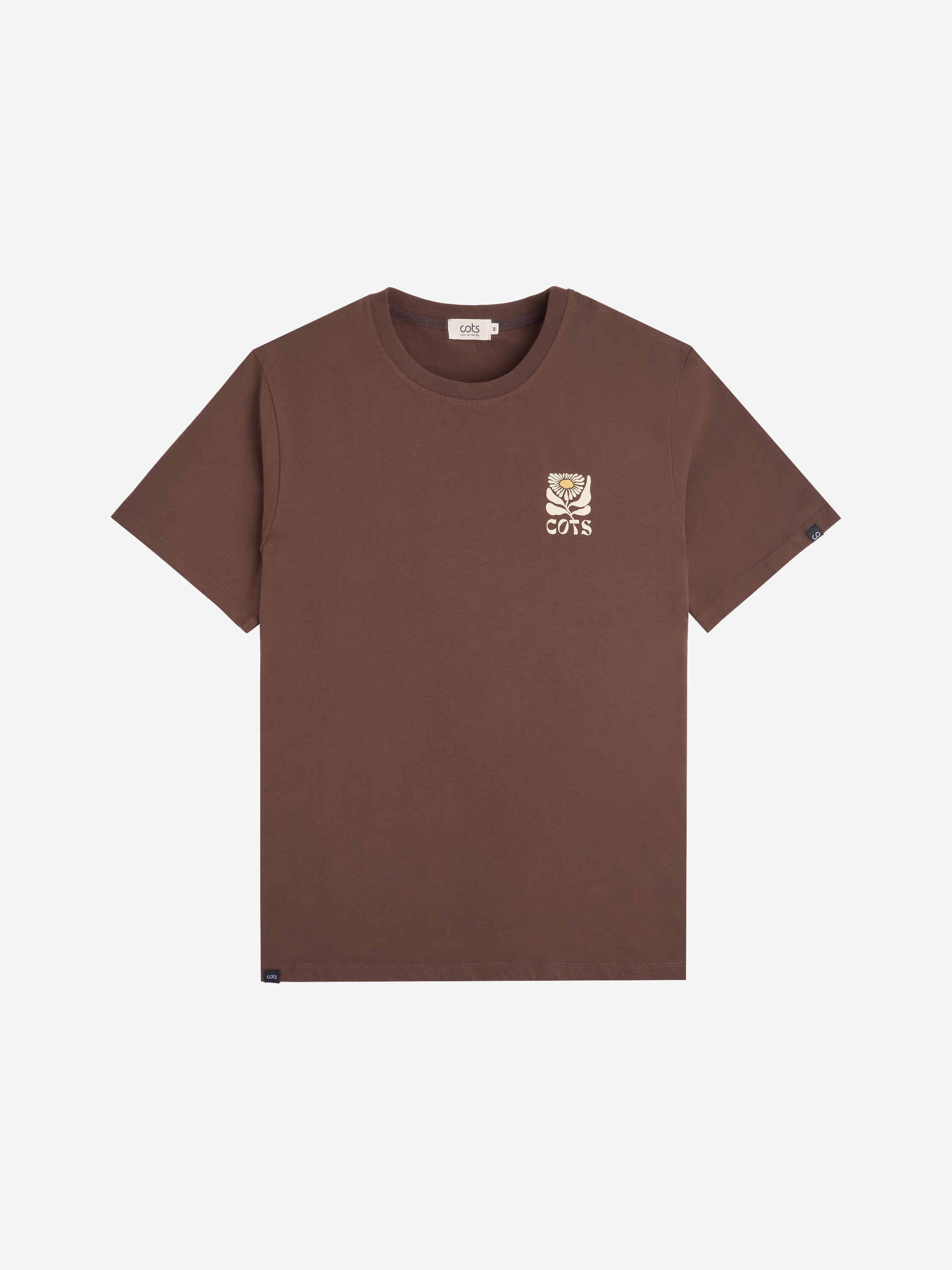 FLOWER T-shirt marron