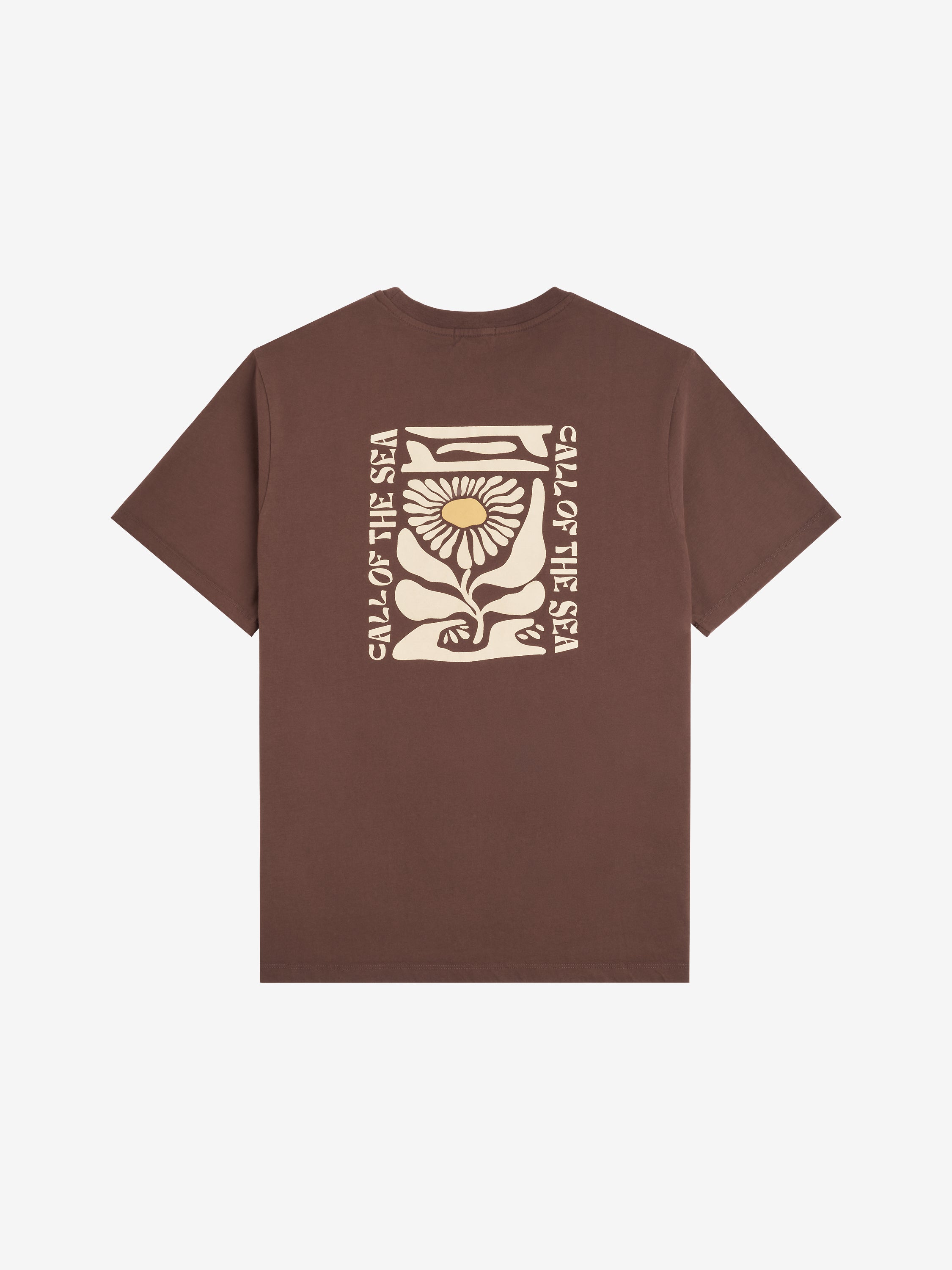 FLOWER T-shirt marron