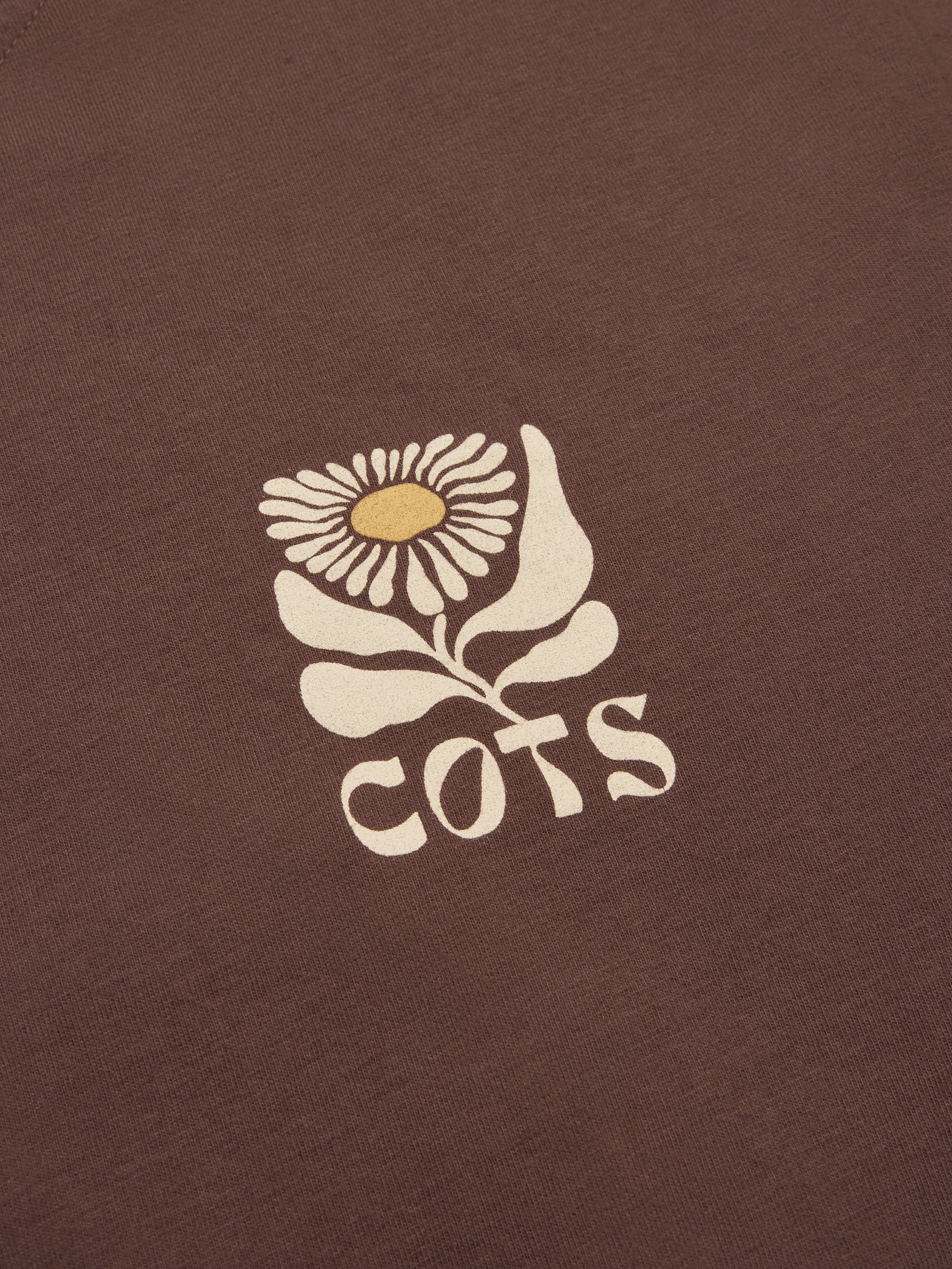 FLOWER T-shirt marron