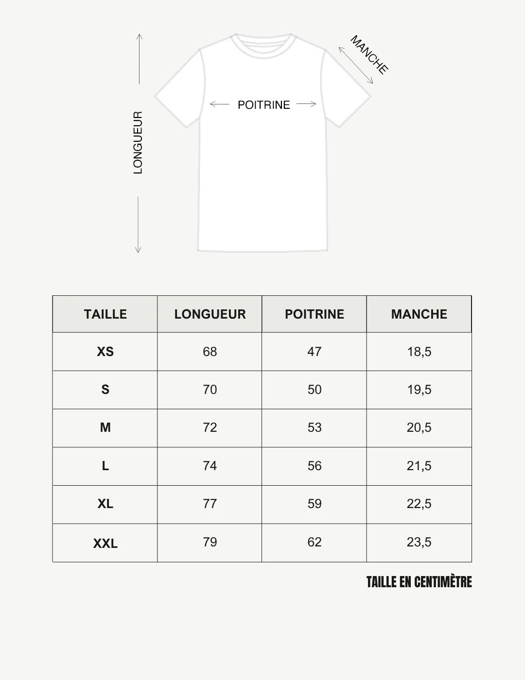 Guide des tailles