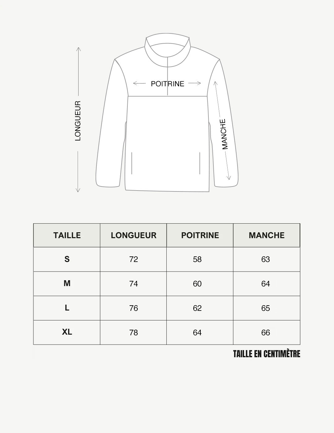 Guide des tailles