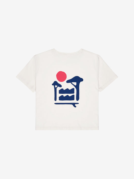 HOME T-shirt beige femme