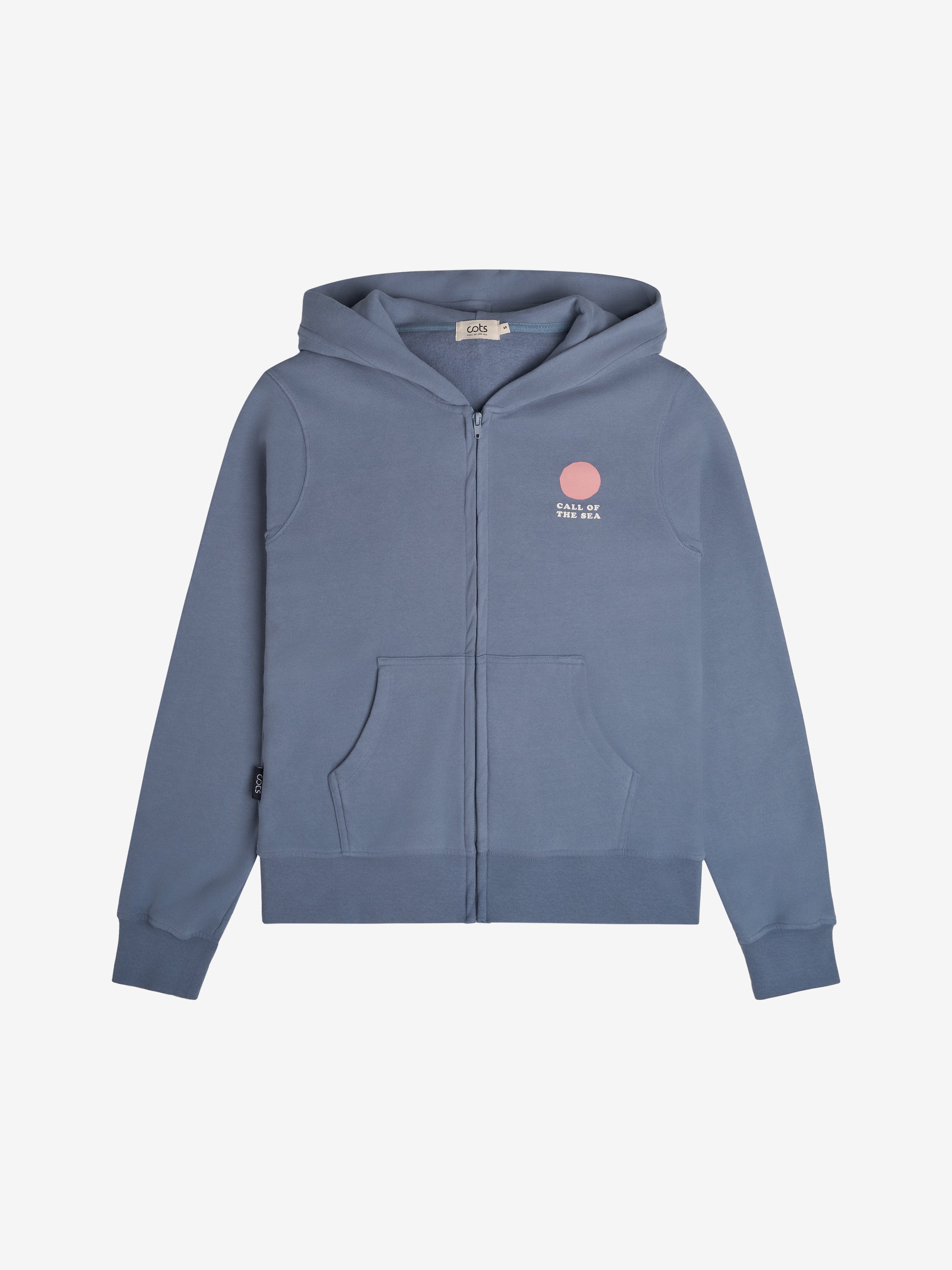 HORIZON Zip Hoodie iron blue femme