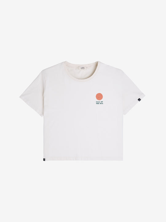 HORIZON T-shirt beige femme