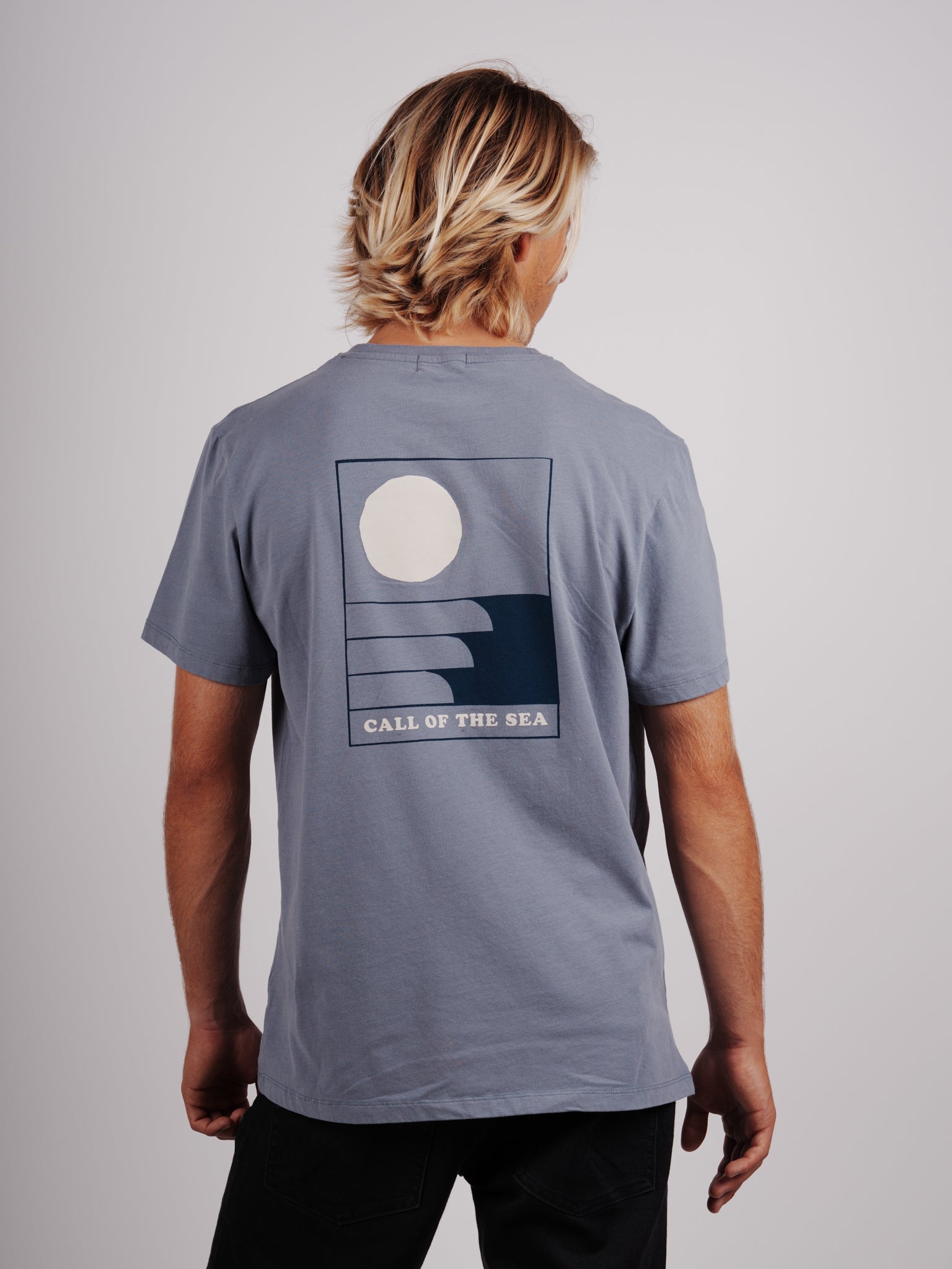 HORIZON T-shirt bleu