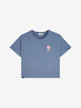 HORIZON T-shirt iron blue femme