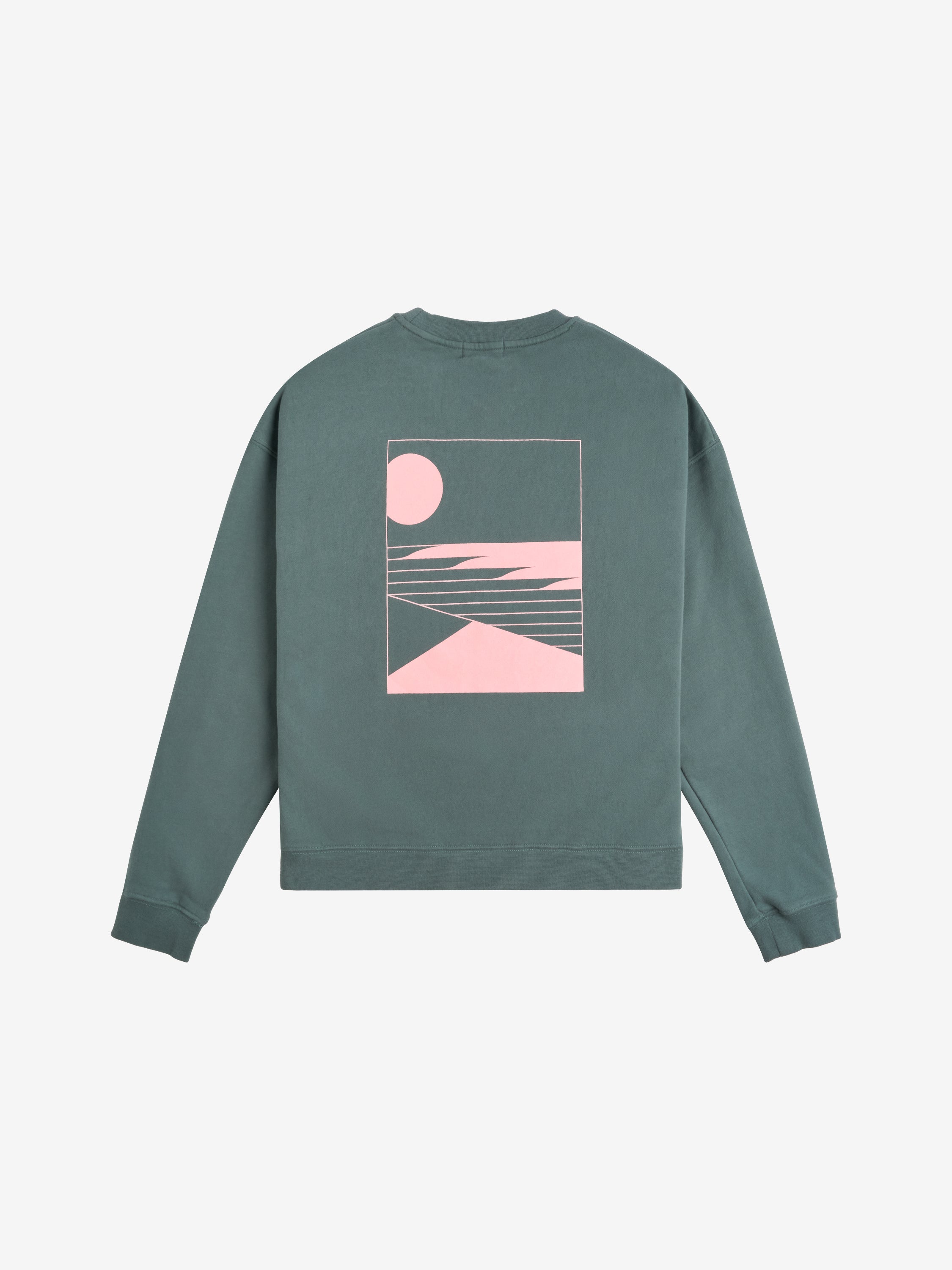 LIGNES Sweat raglan vert revolution femme
