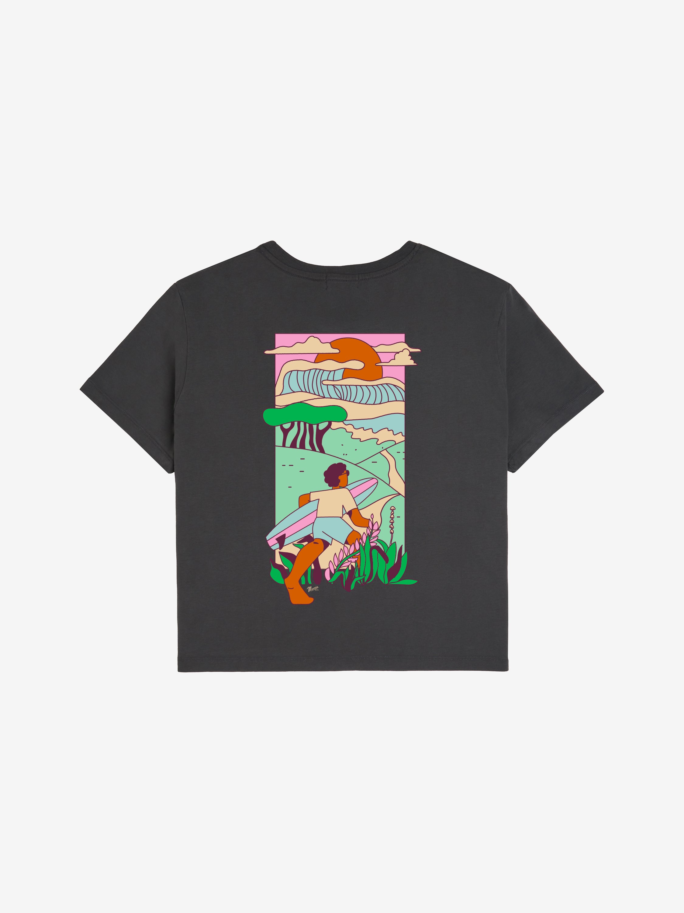 MAMIE MOTEL T-shirt anthracite femme