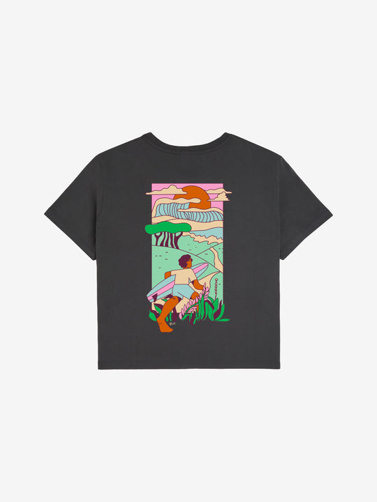 MAMIE MOTEL T-shirt anthracite femme