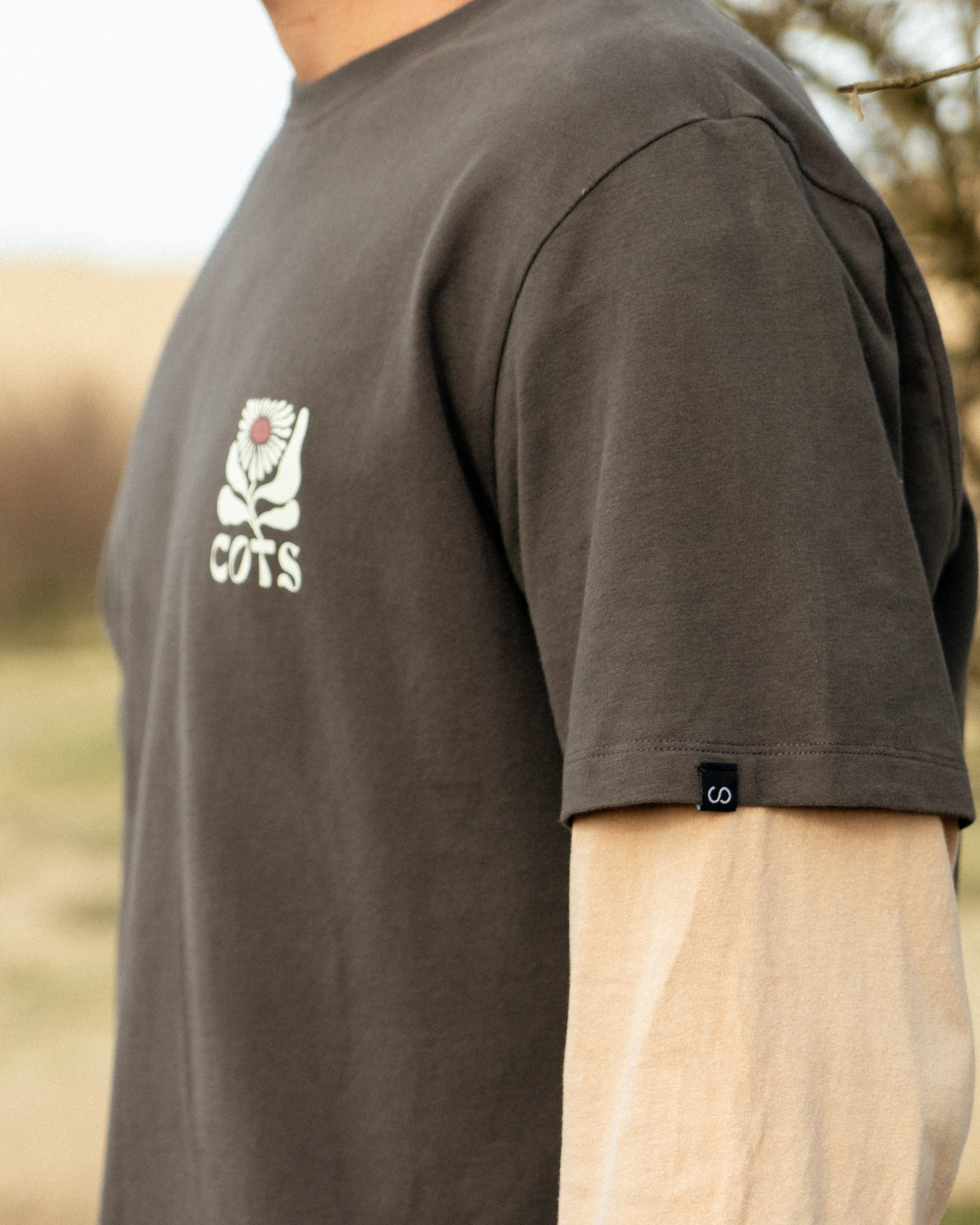 FLOWER T-shirt anthracite