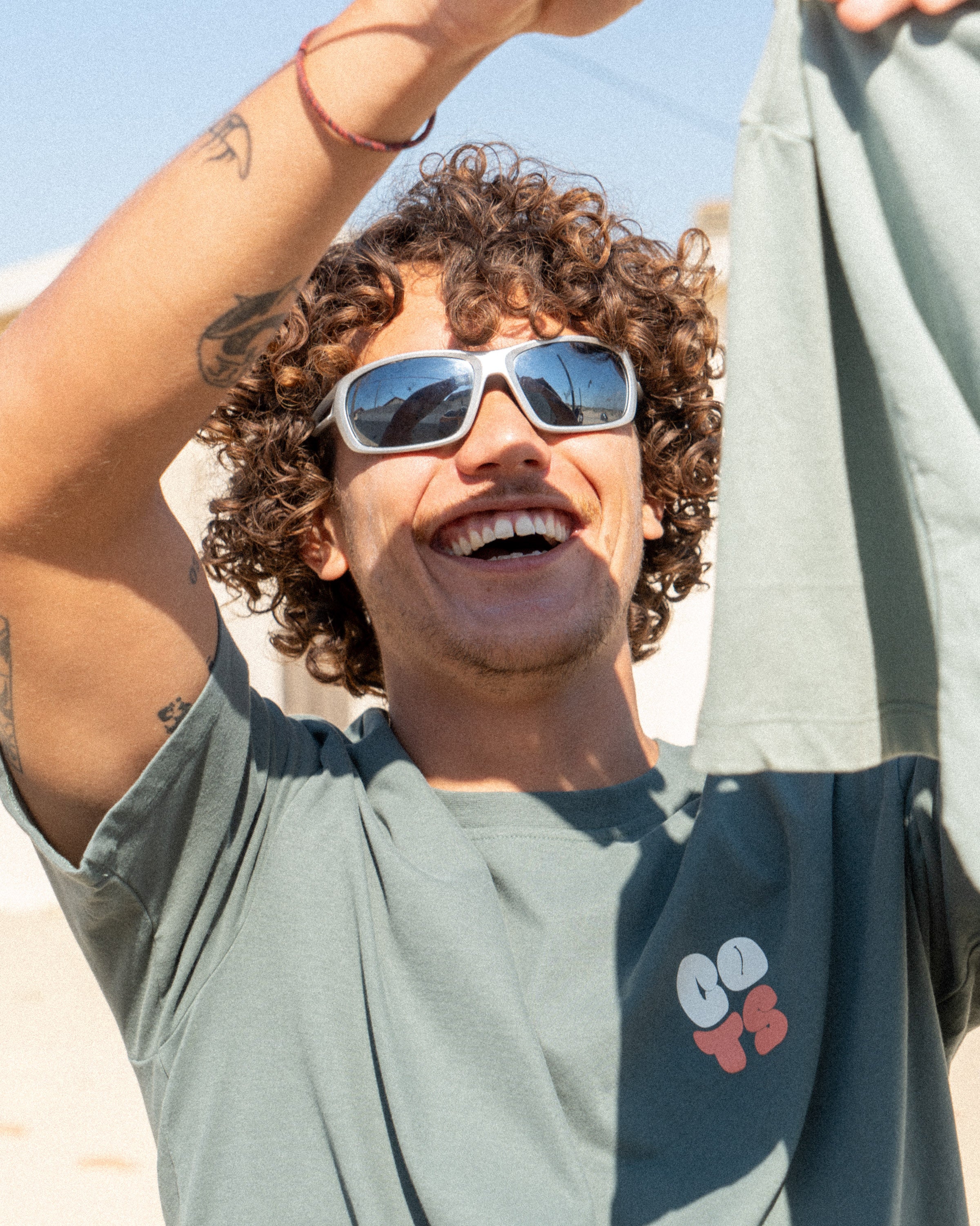 BUBBLE BOXY T-shirt vert revolution