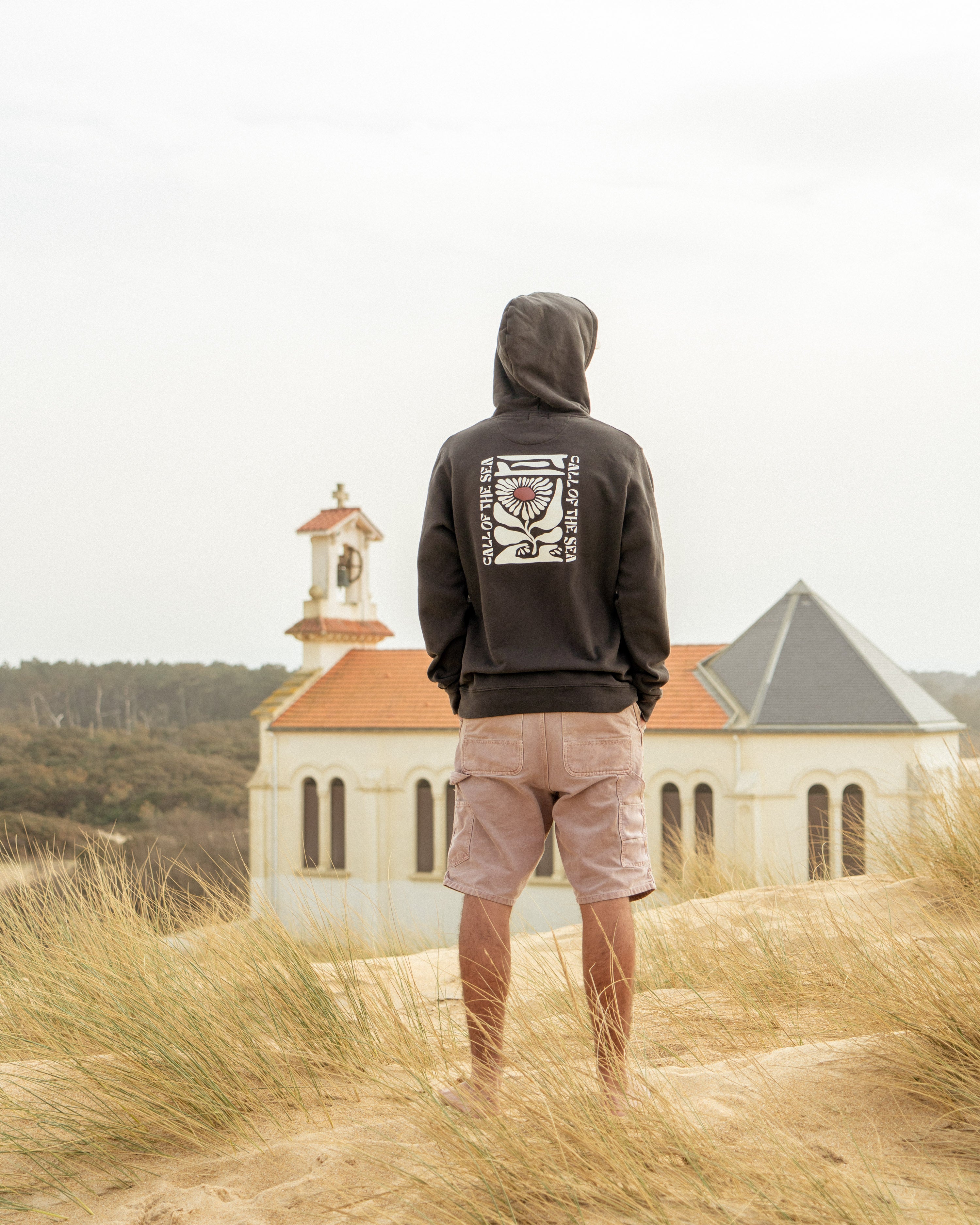 FLOWER Hoodie anthracite