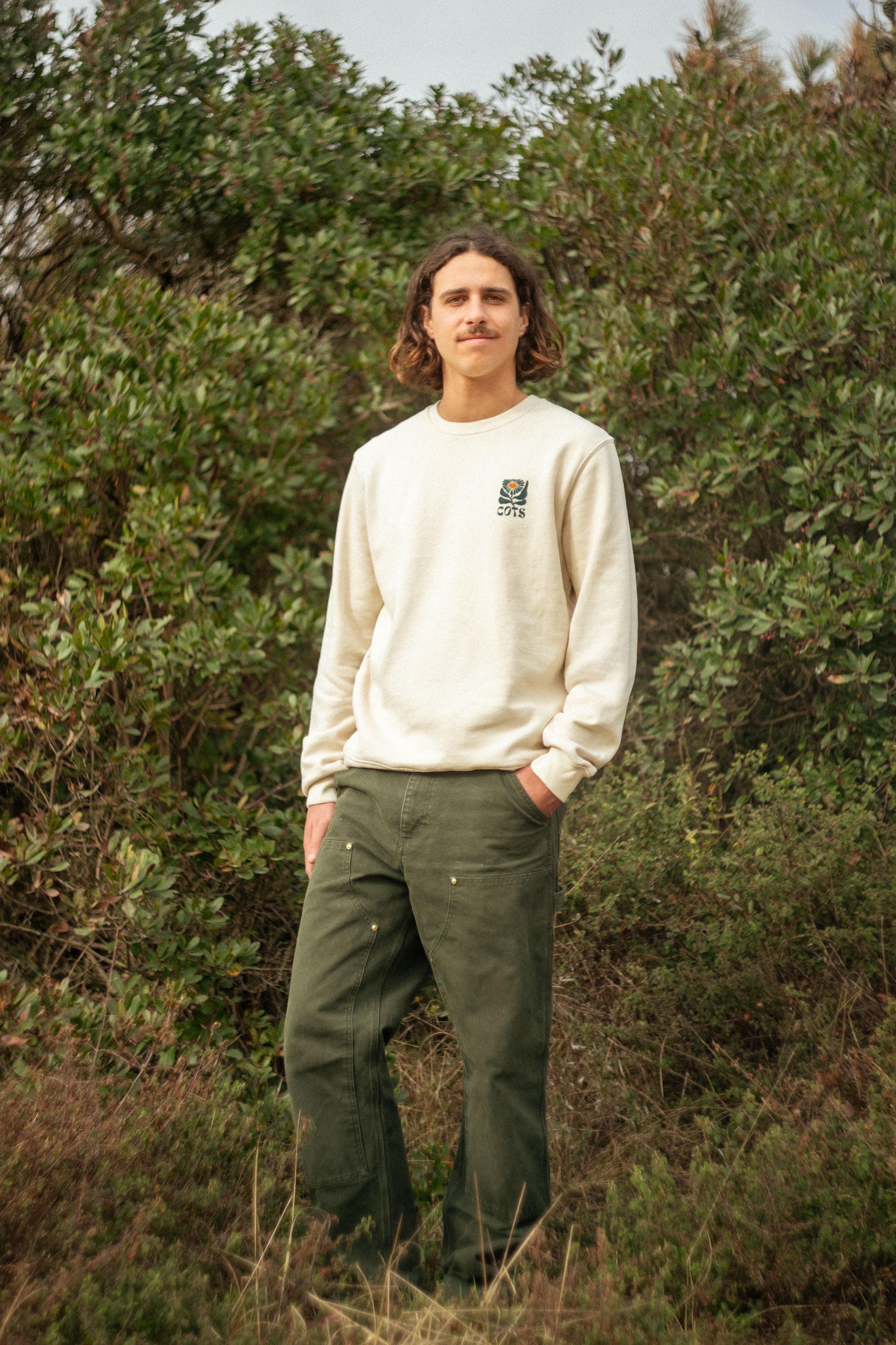 FLOWER Sweat beige
