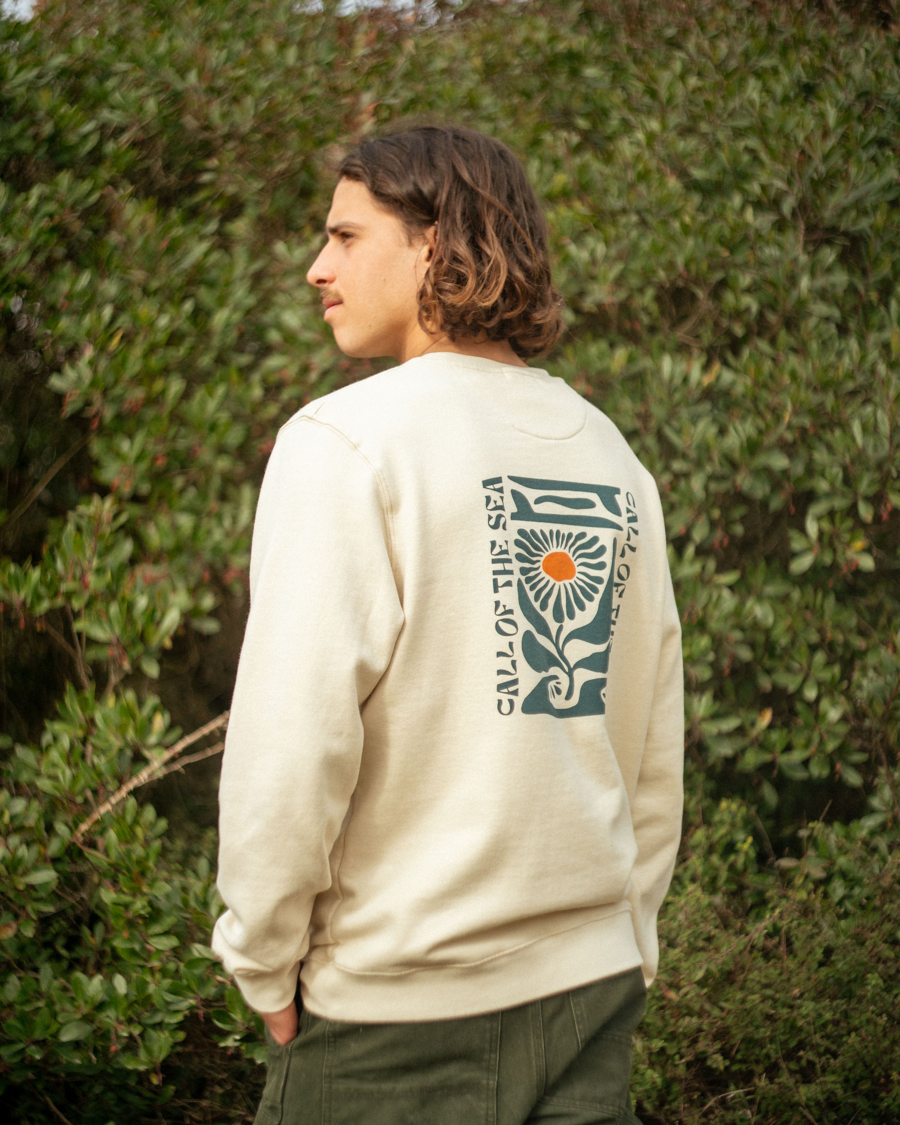 FLOWER Sweat beige