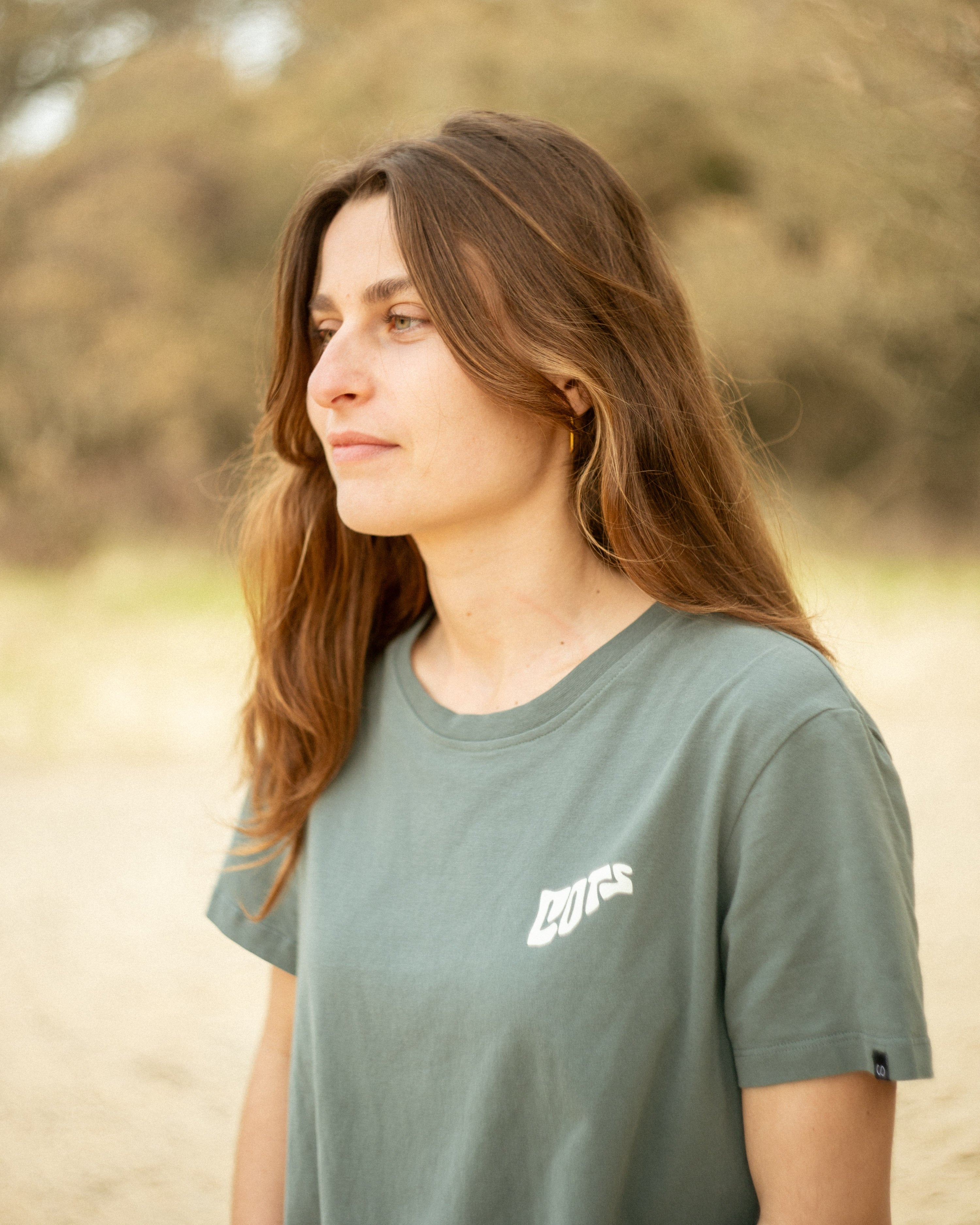 ORGANIC T-shirt vert femme