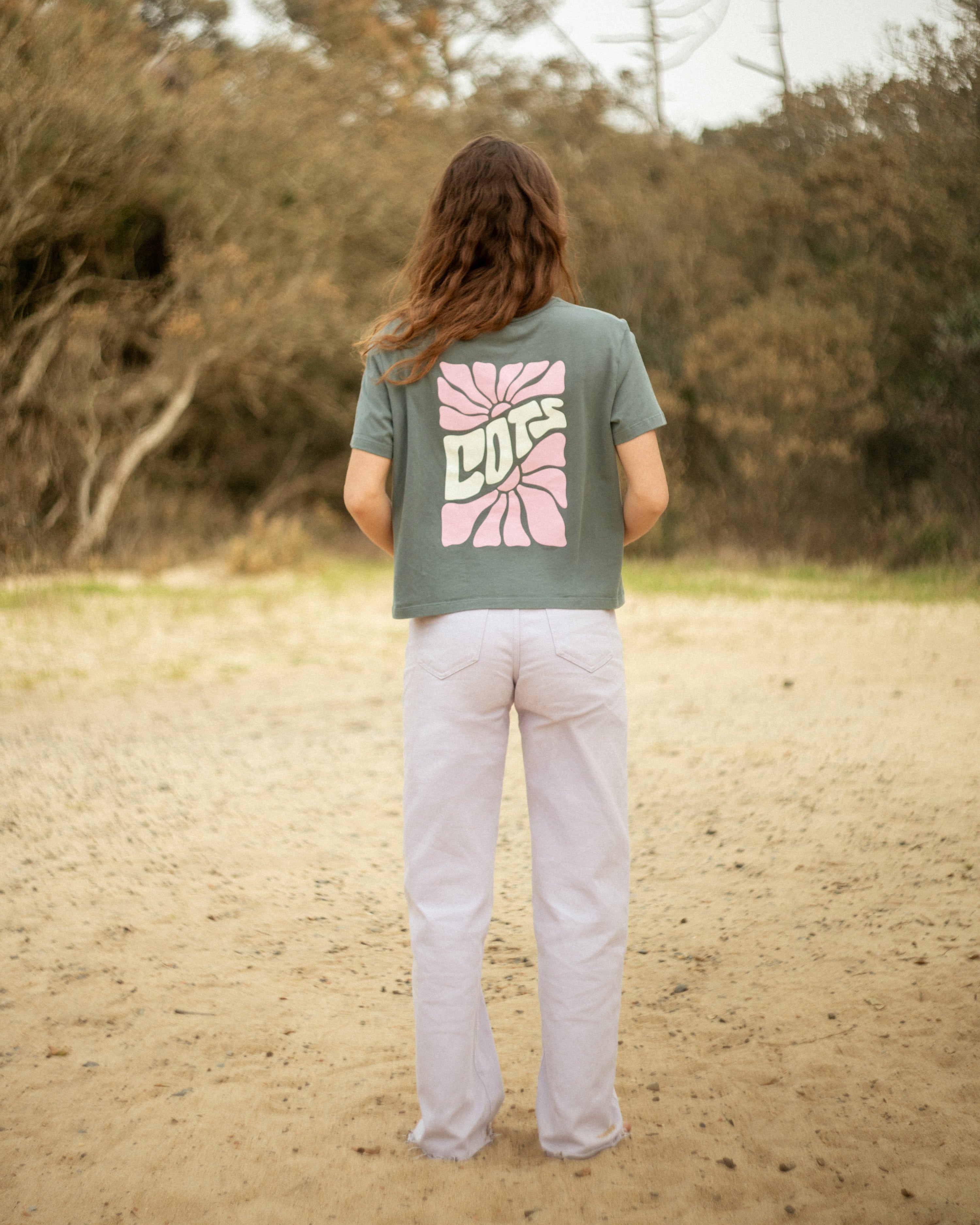 ORGANIC T-shirt vert femme