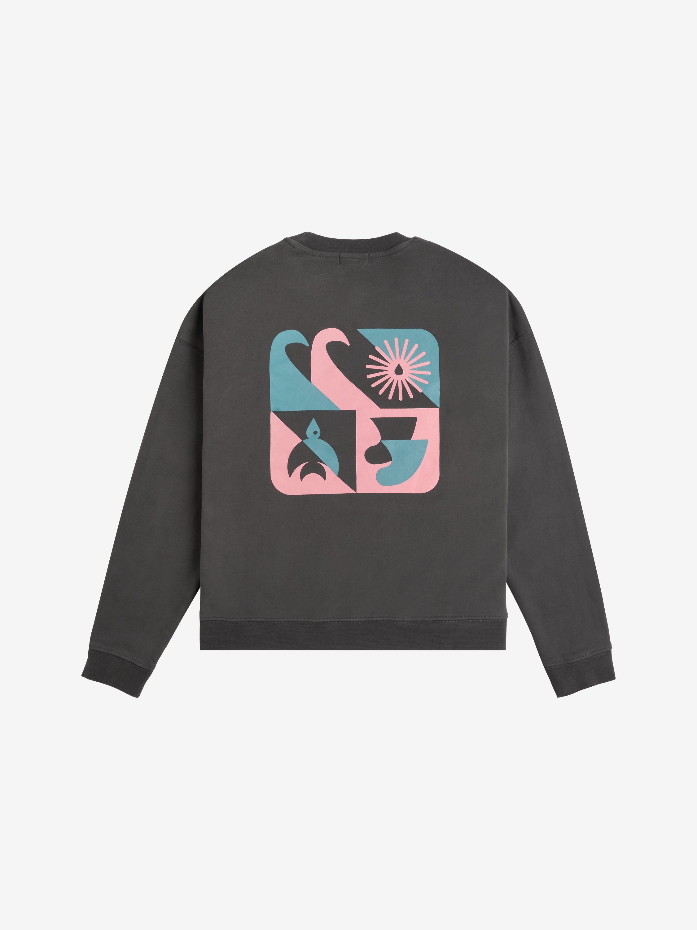 MOSAIQUE Sweat raglan anthracite femme