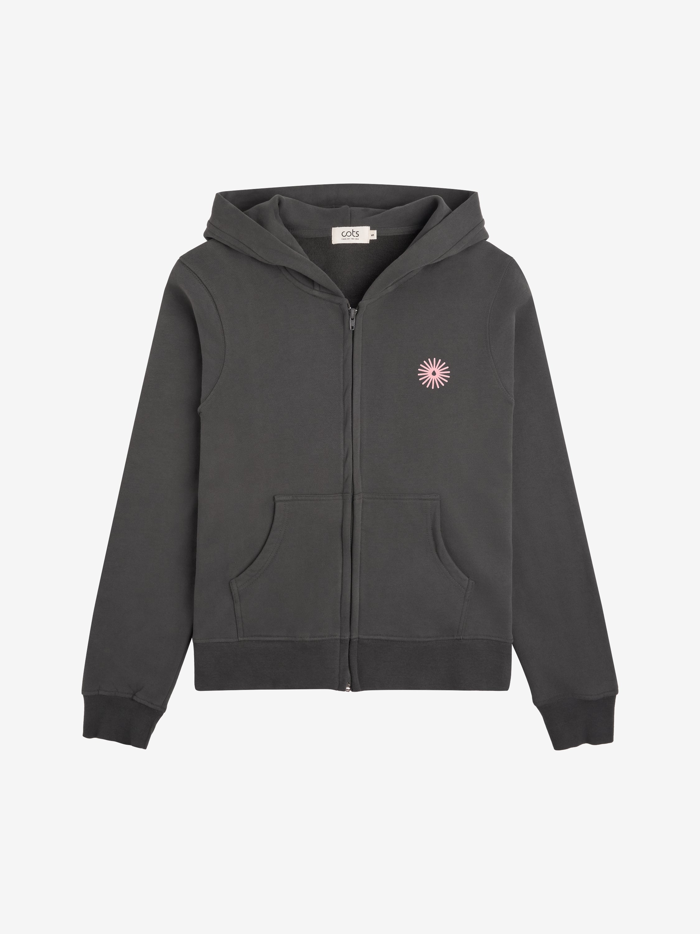 MOSAIQUE Zip Hoodie anthracite femme