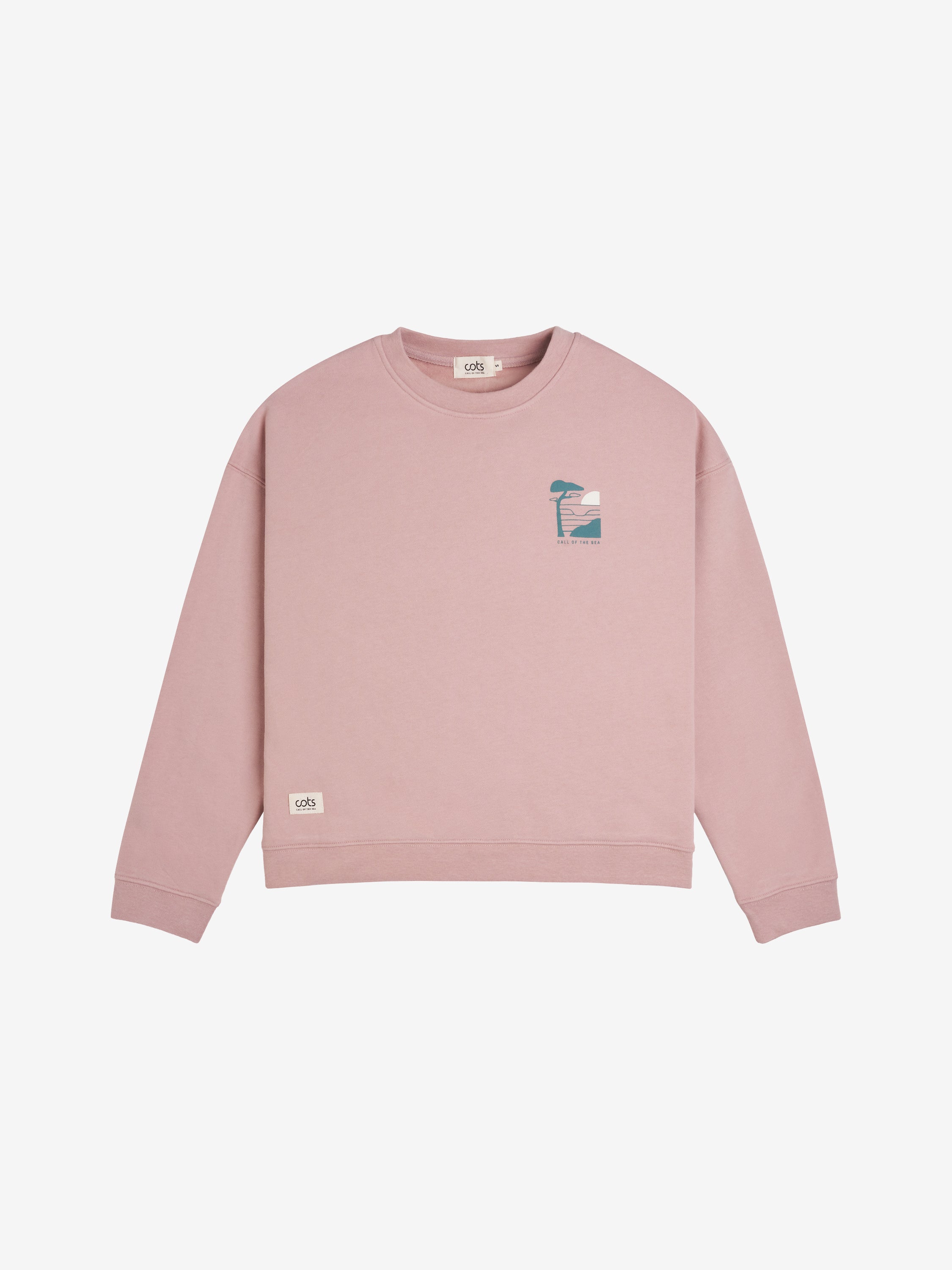PAYSAGES Sweat raglan rose femme