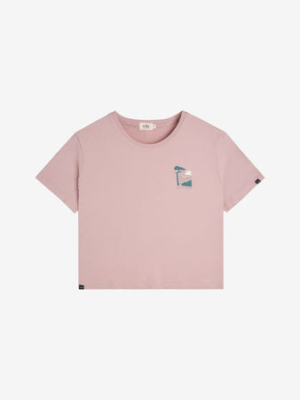 PAYSAGES T-shirt rose femme