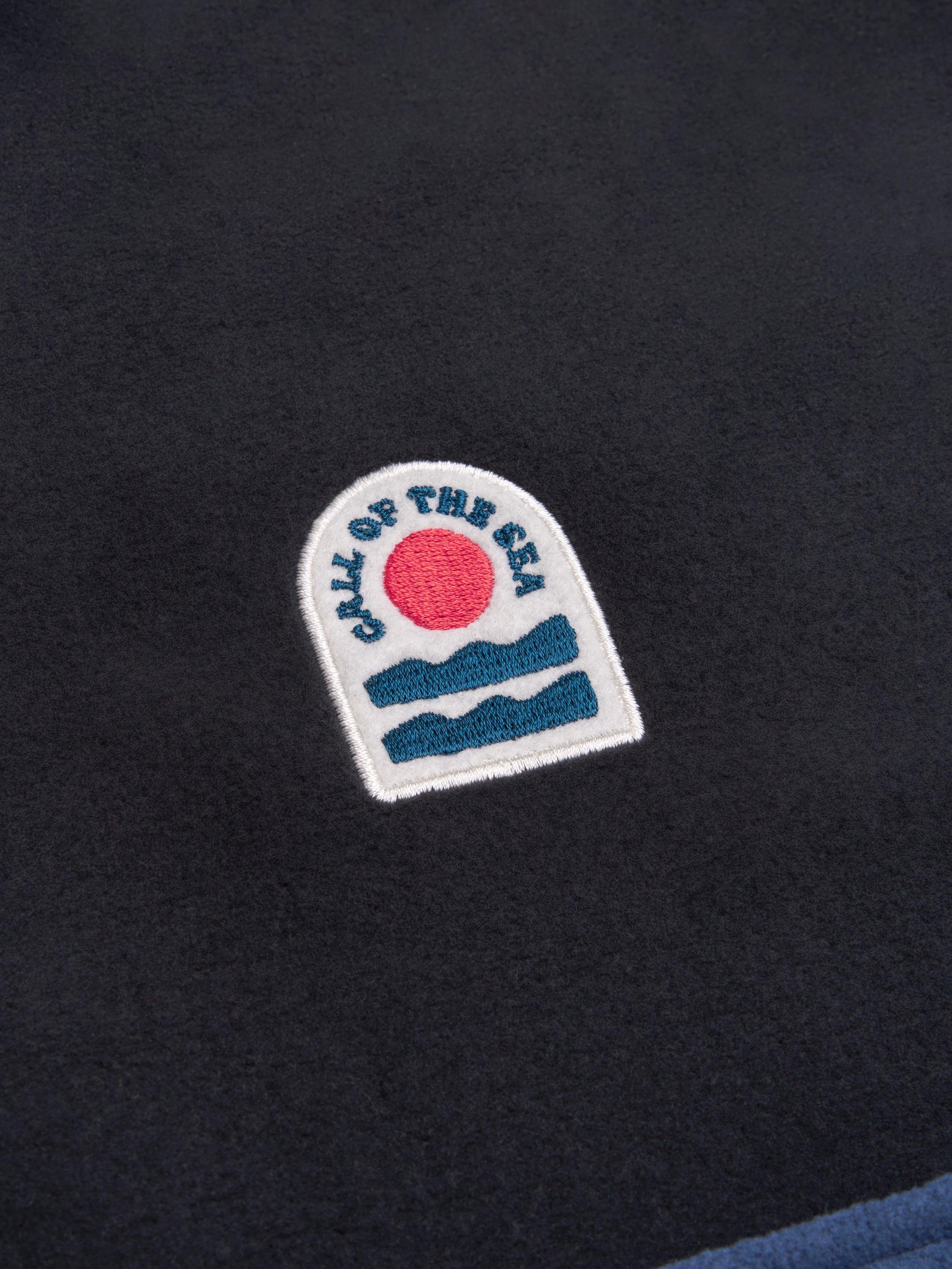 POLAIRE Sweat zip noir medium blue